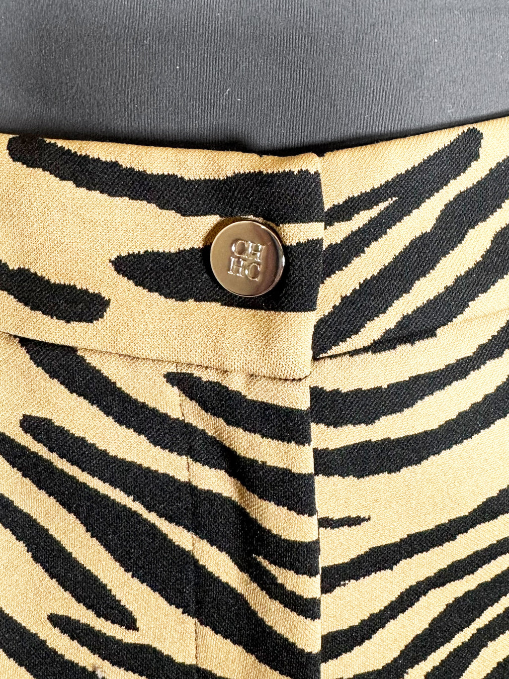 High Rise Zebra Print Pants