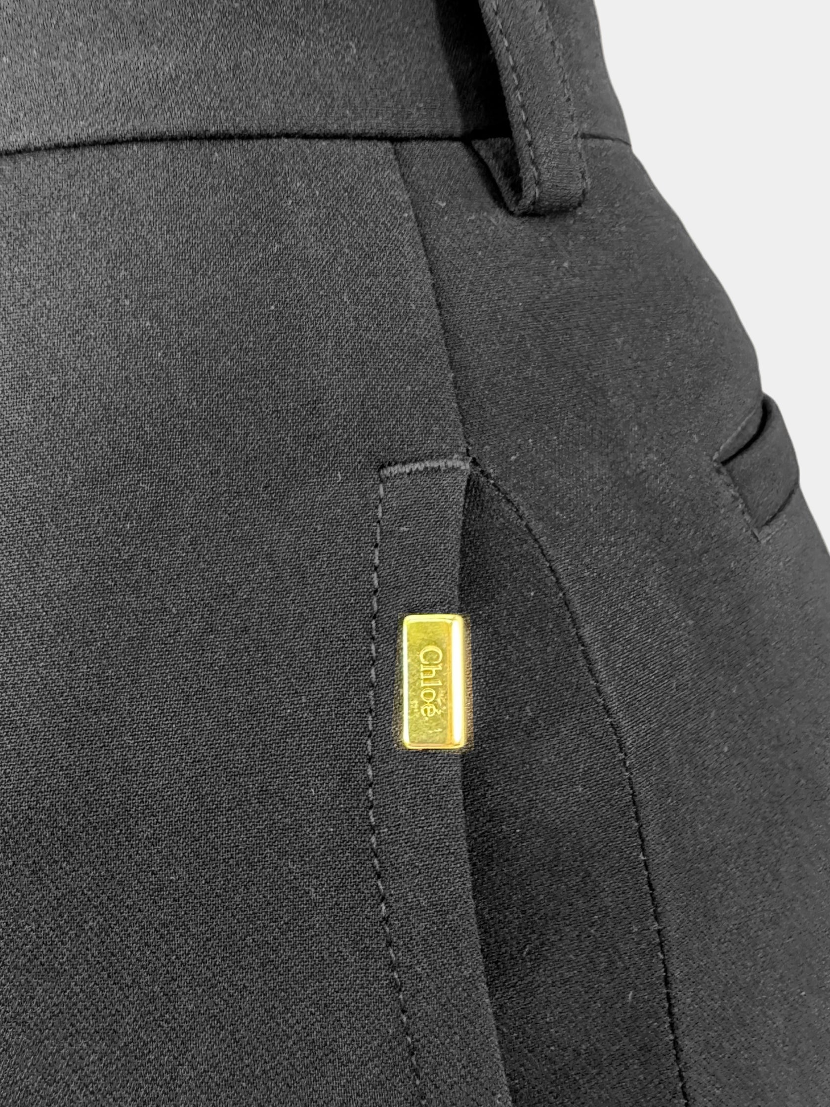 Cropped Wide Leg Trousers - Size 38