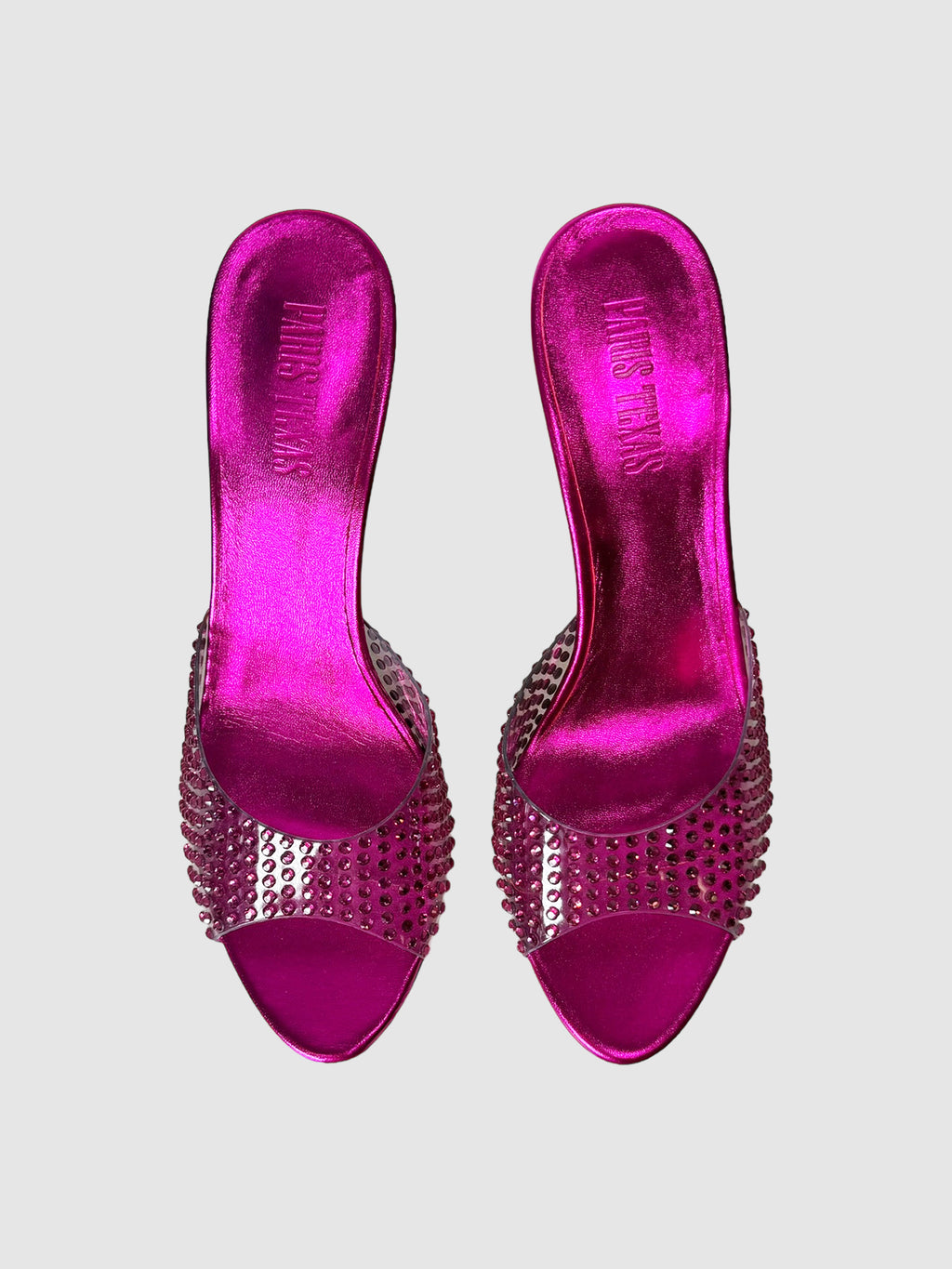 PVC Crystal Embellished Pumps - Size 38