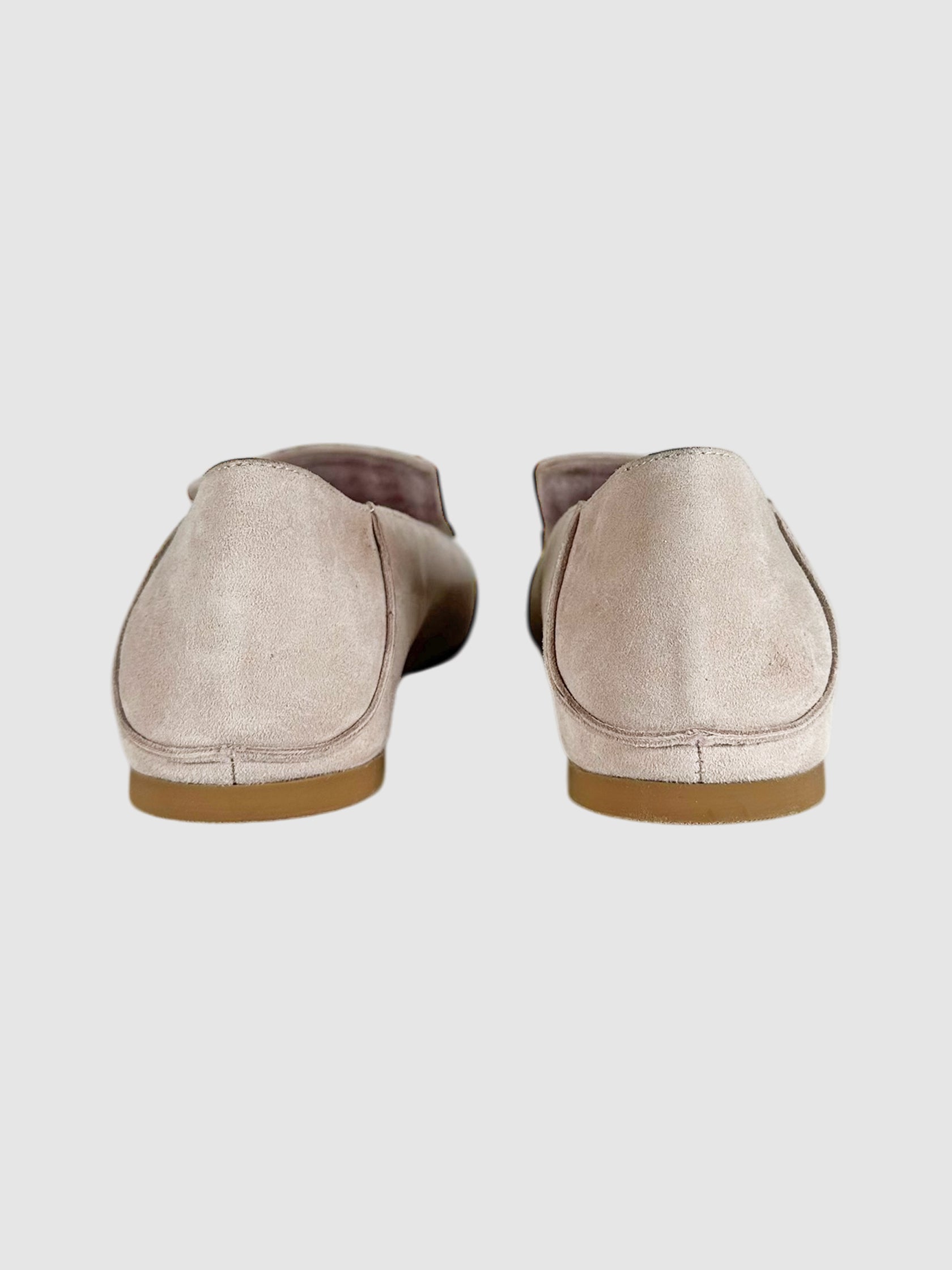Suede Studded Loafers