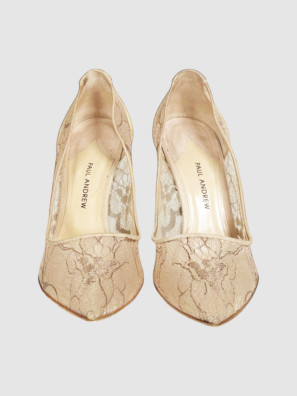 Lace Pointed-Toe Pumps