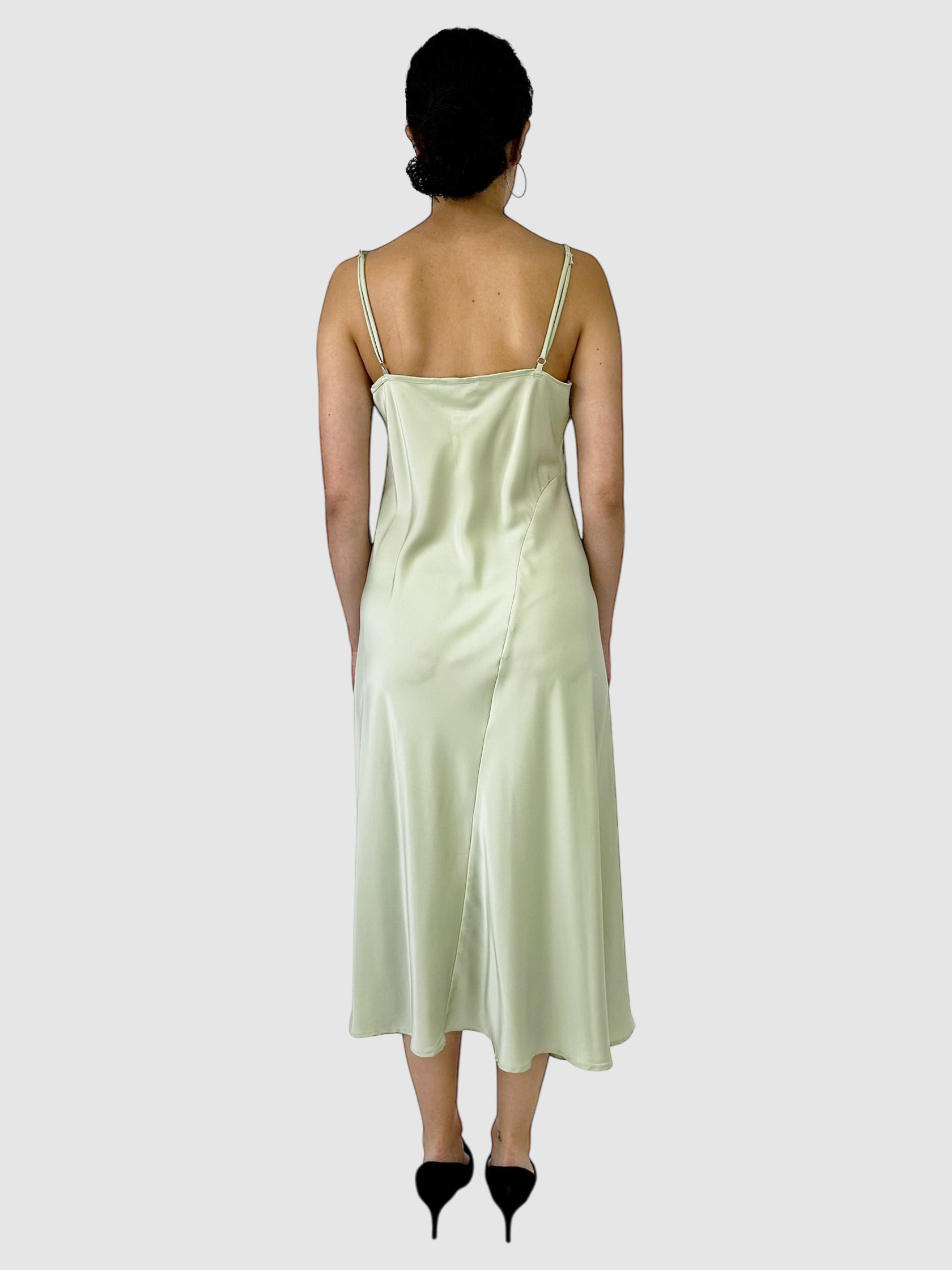V-Neck Midi Slip Dress - Size 3