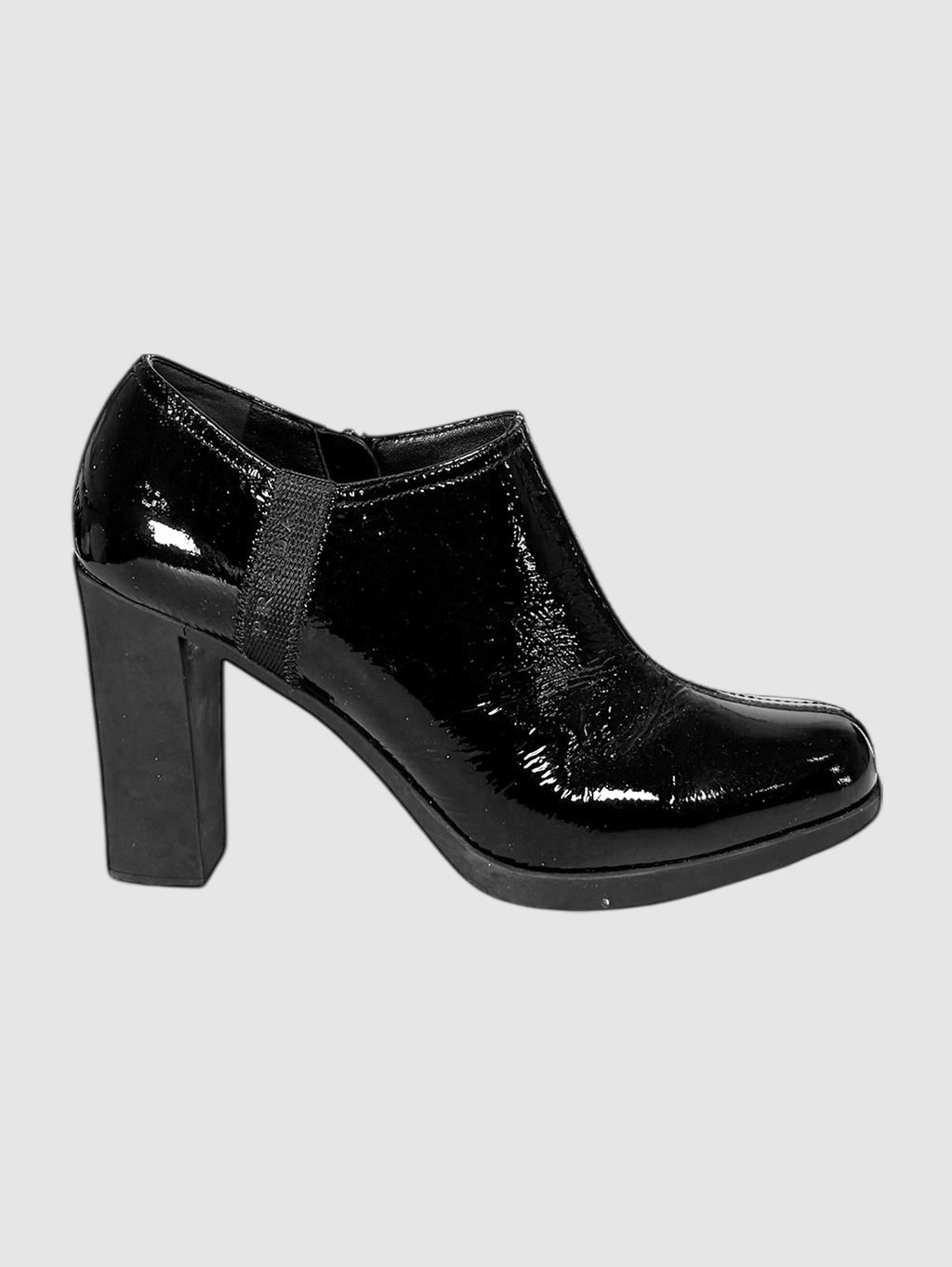 Patent Ankle Booties