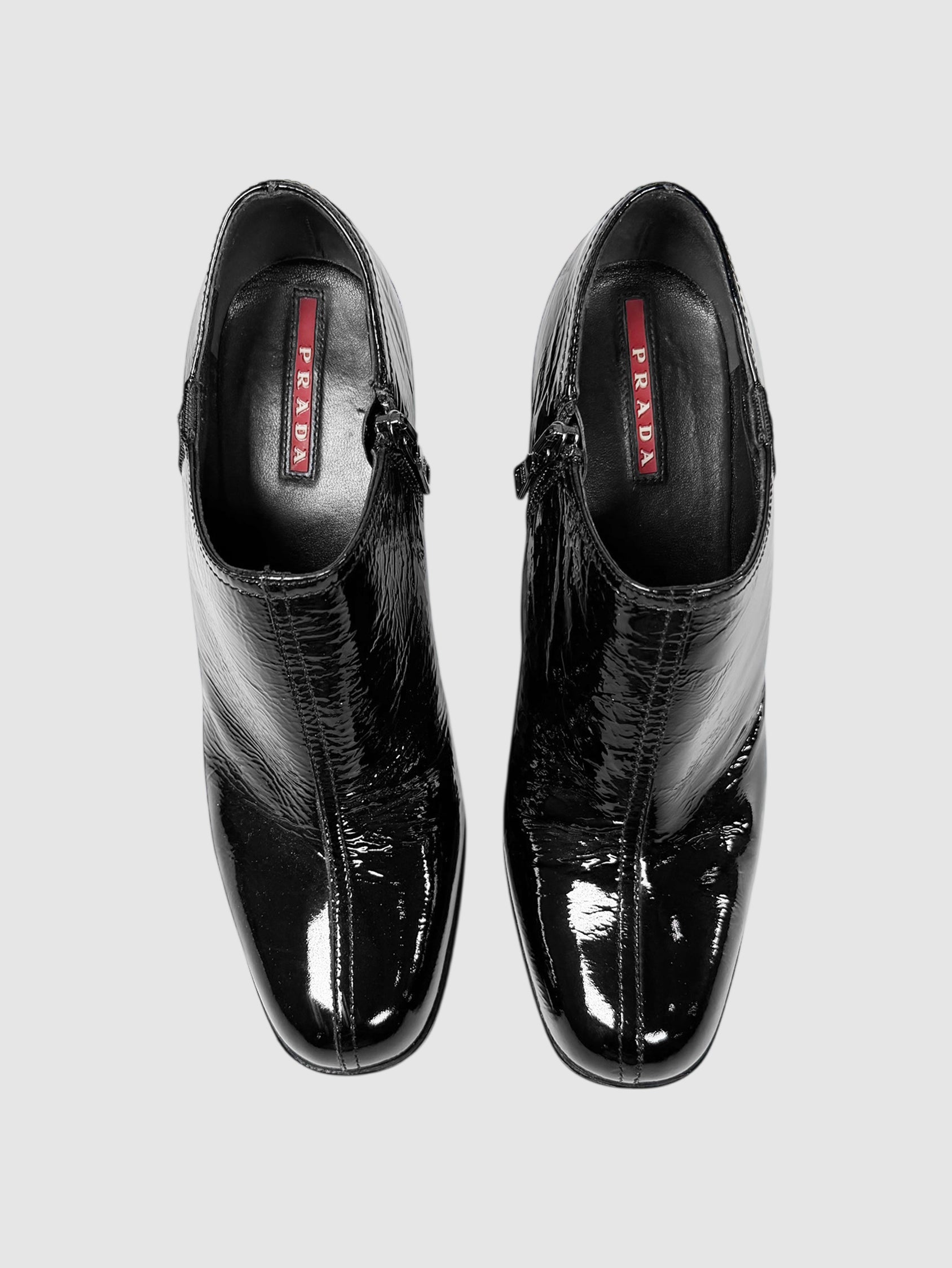 Patent Ankle Booties