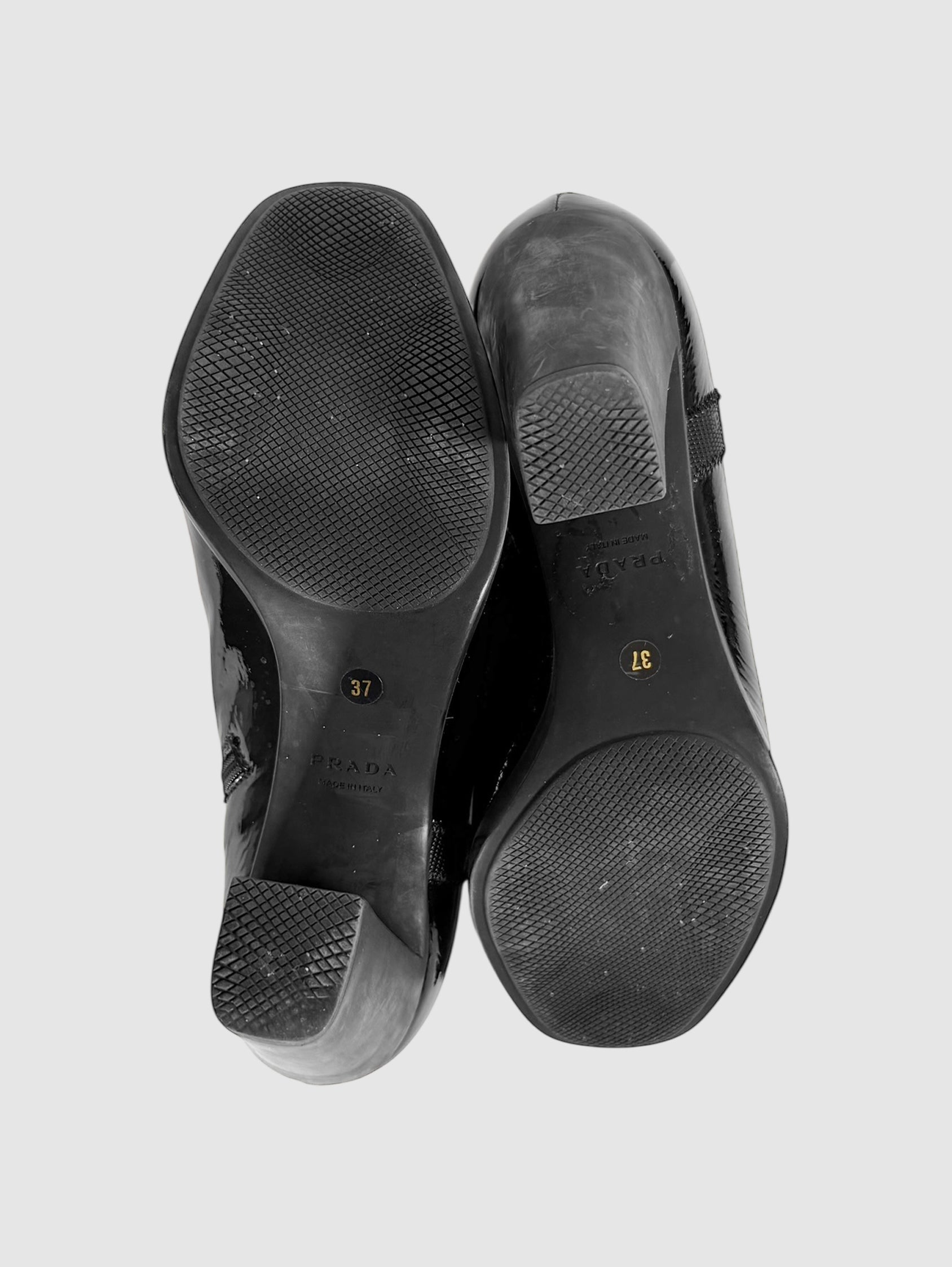 Patent Ankle Booties