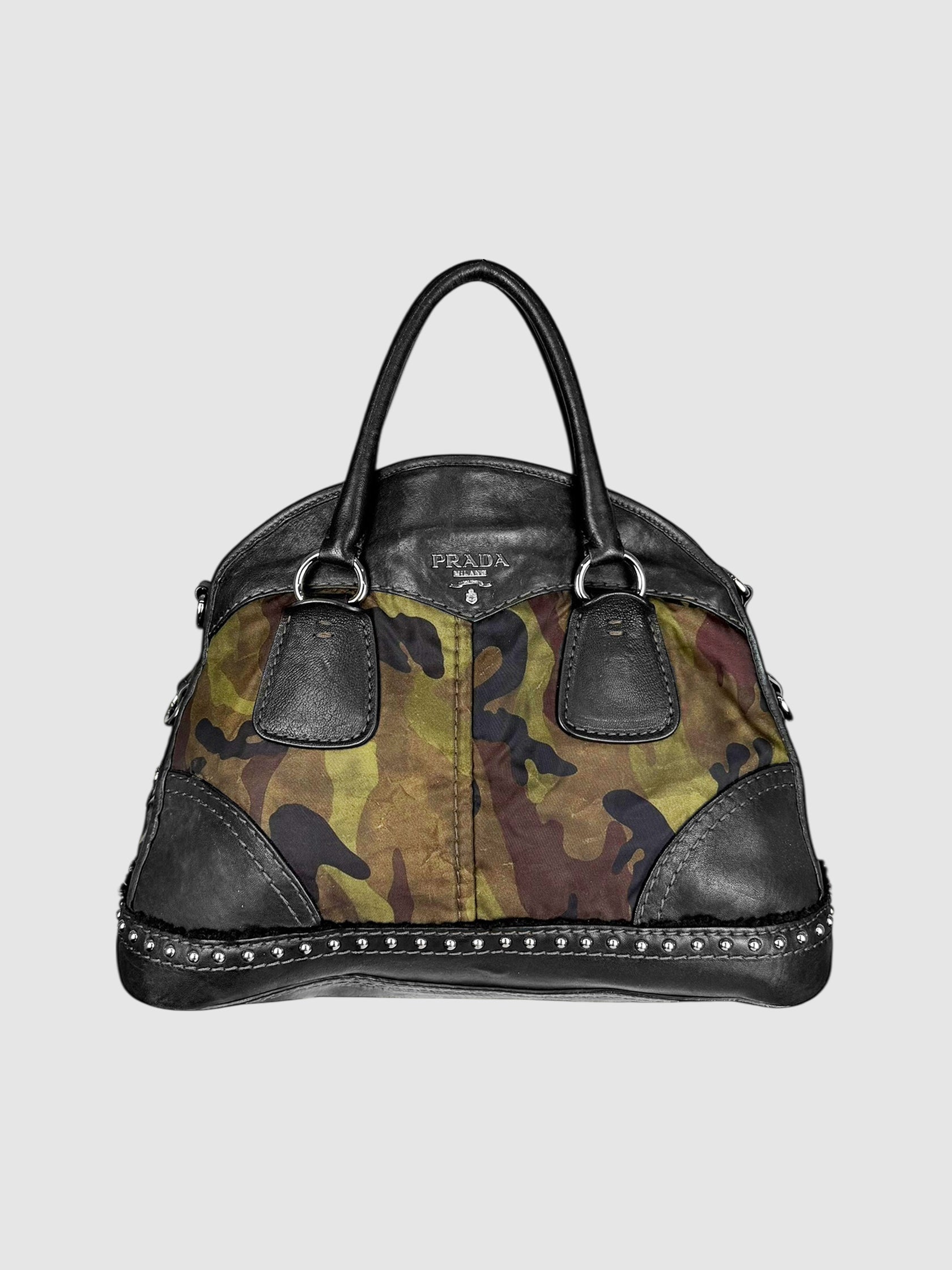 Camouflage Studded Bag