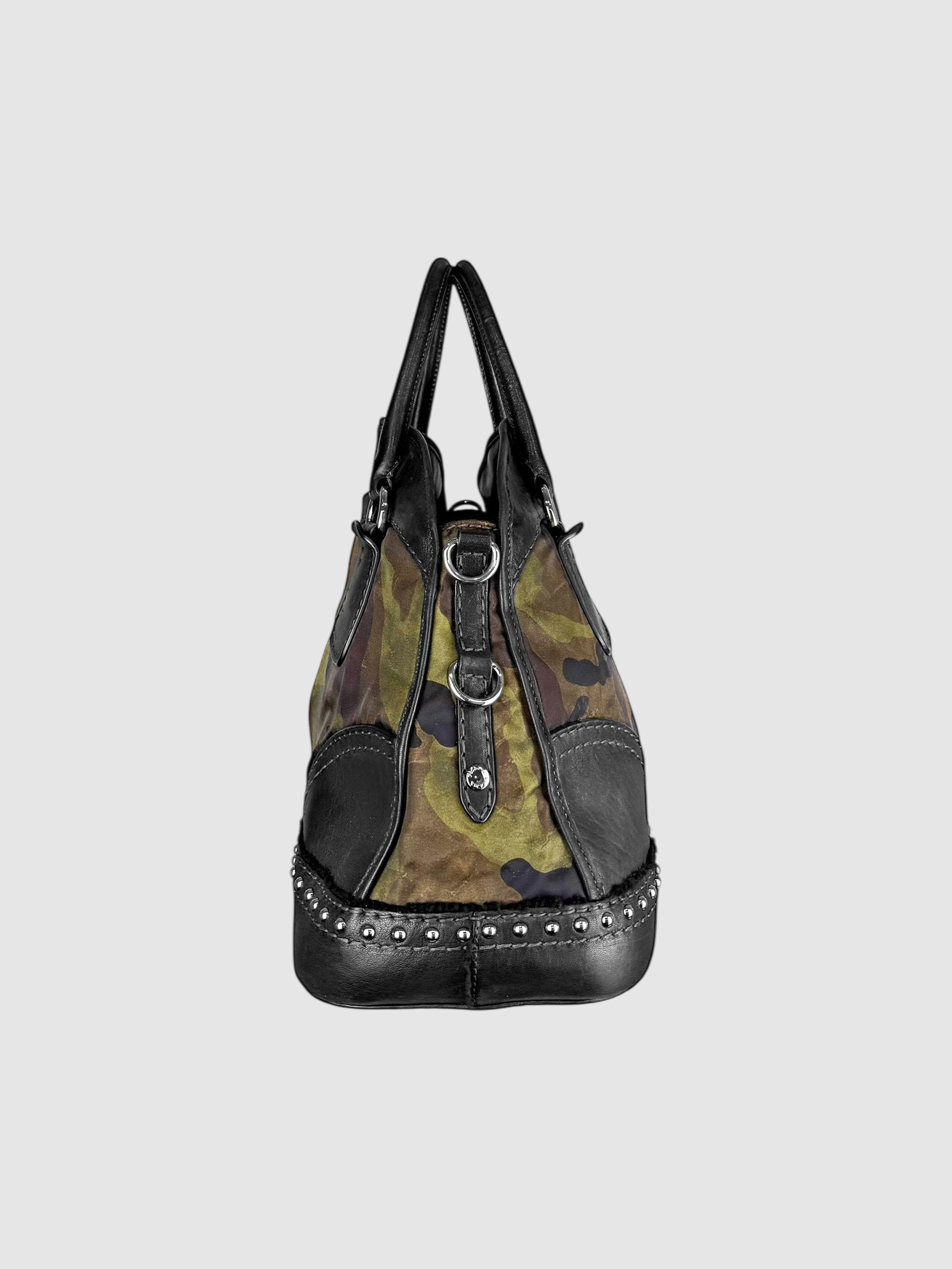 Camouflage Studded Bag