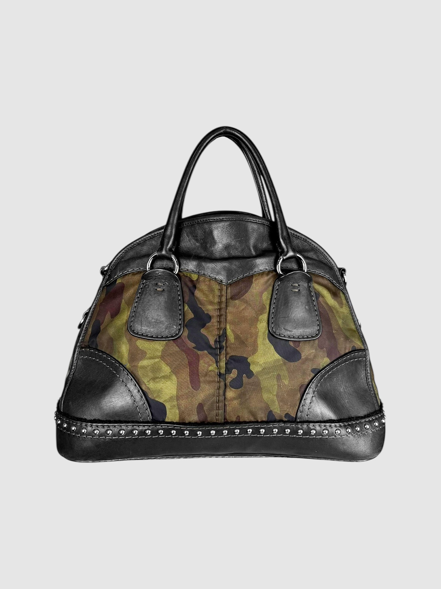 Camouflage Studded Bag