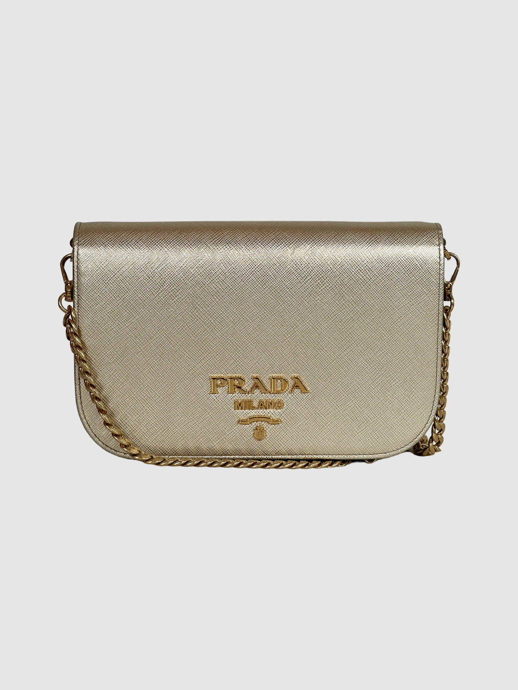 Saffiano Metallic Crossbody Bag