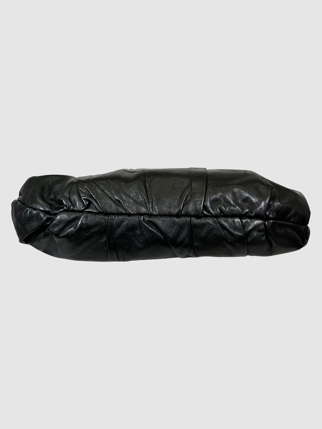 Pleated Nappa Leather Hobo Bag