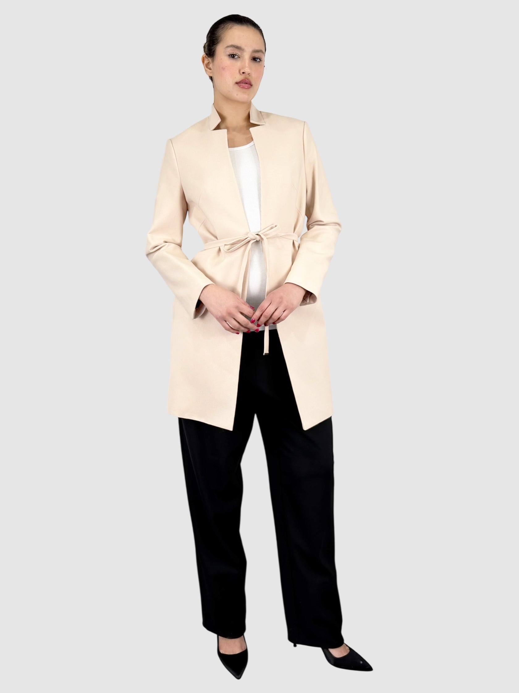 Belted Open Coat