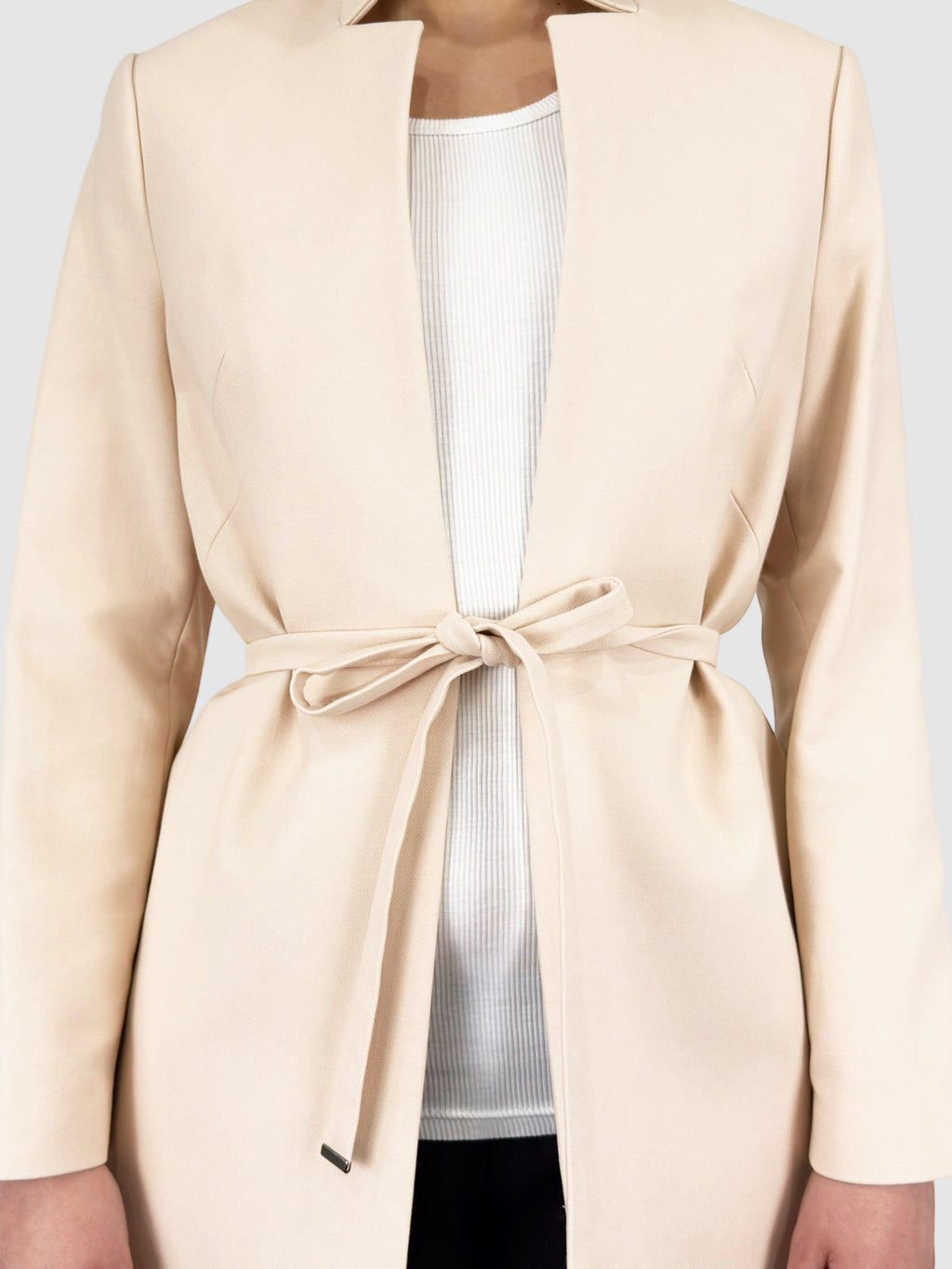 Belted Open Coat