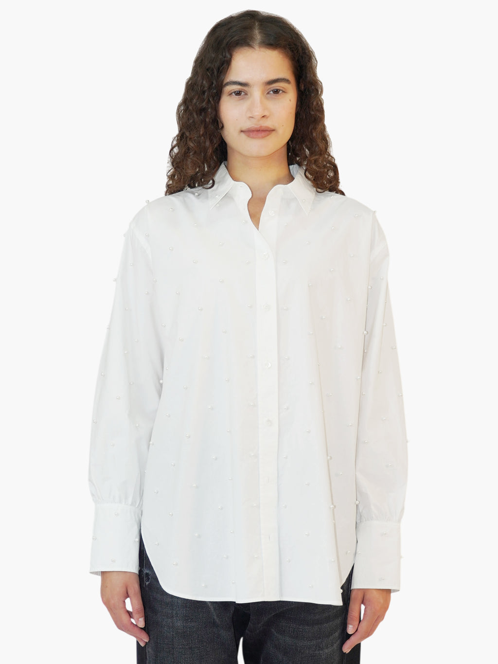 Pearl-Embellished Top