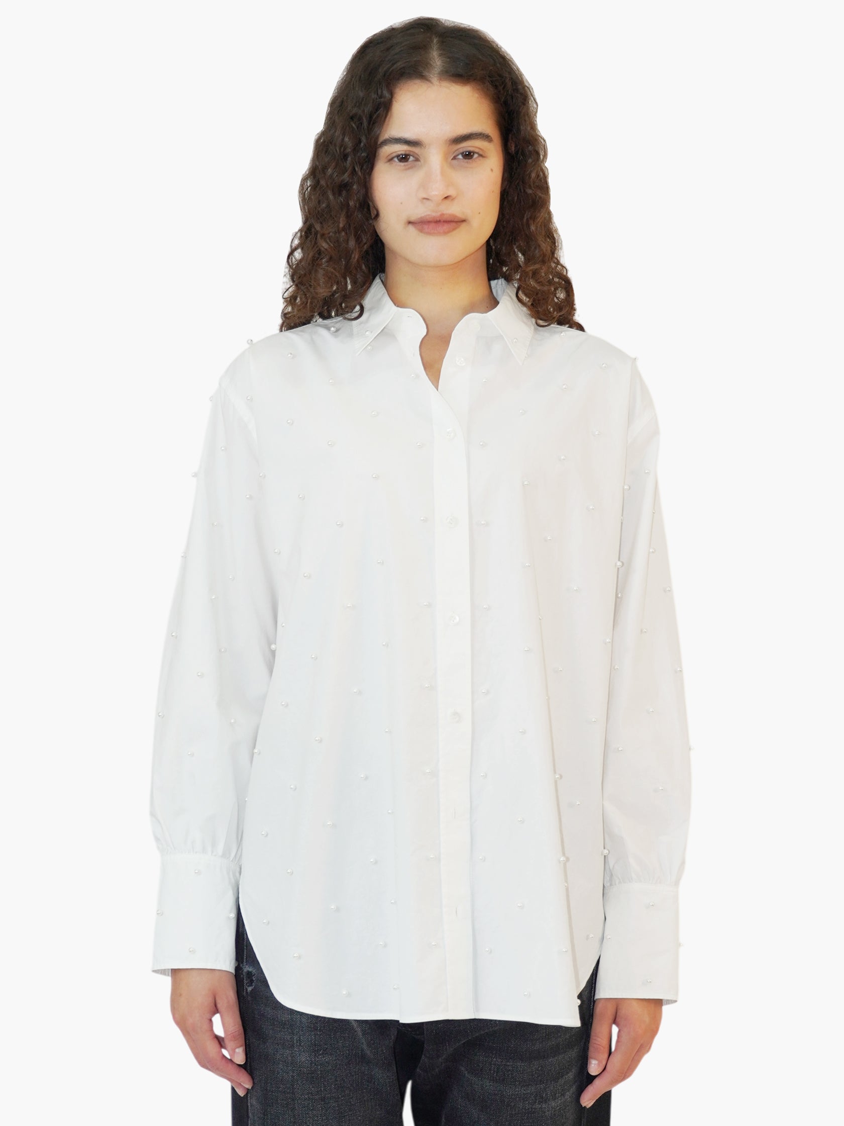 Pearl-Embellished Top