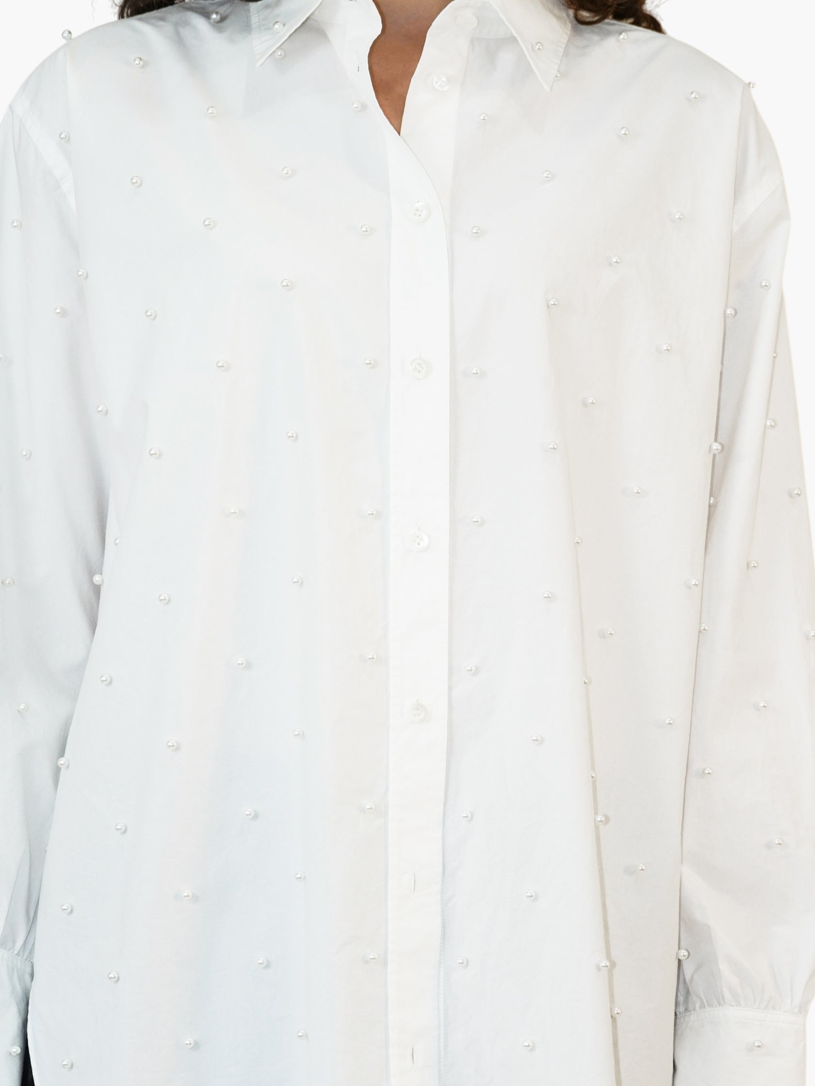 Pearl-Embellished Top