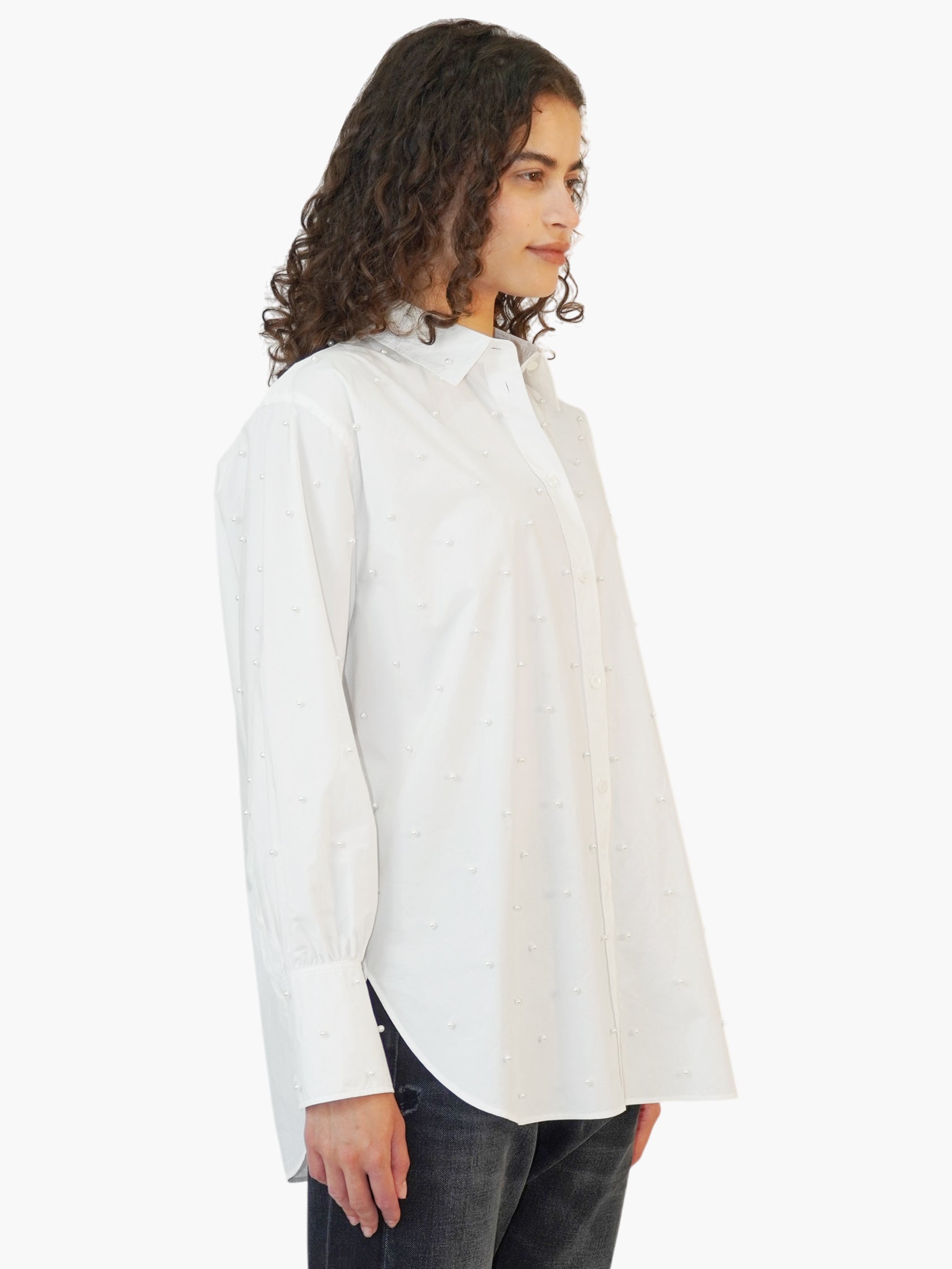 Pearl-Embellished Top