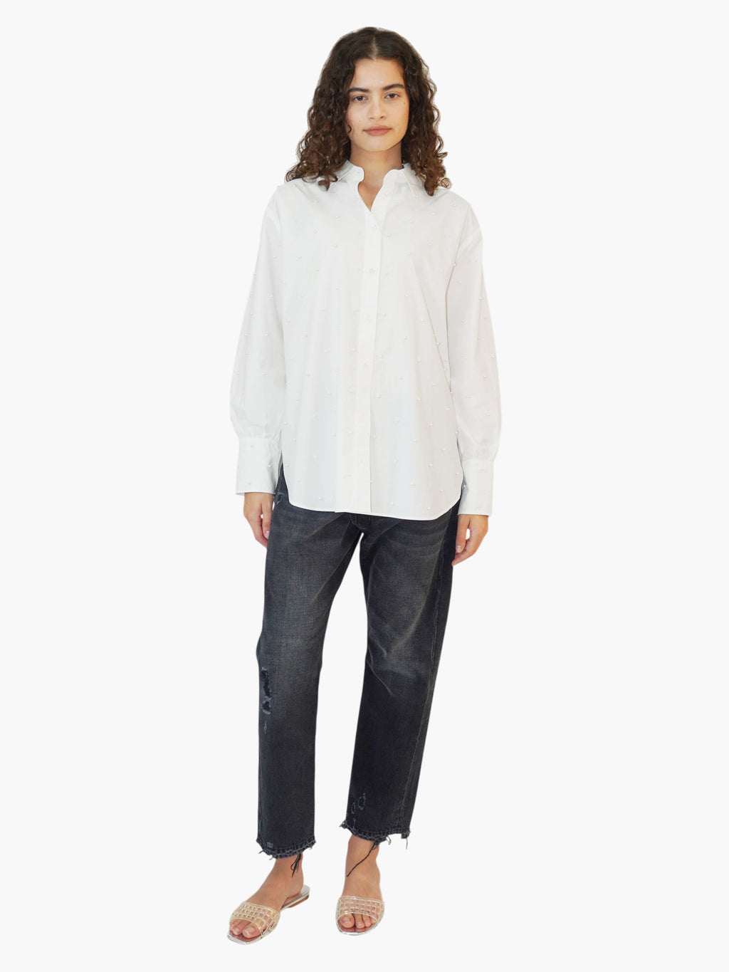 Pearl-Embellished Top