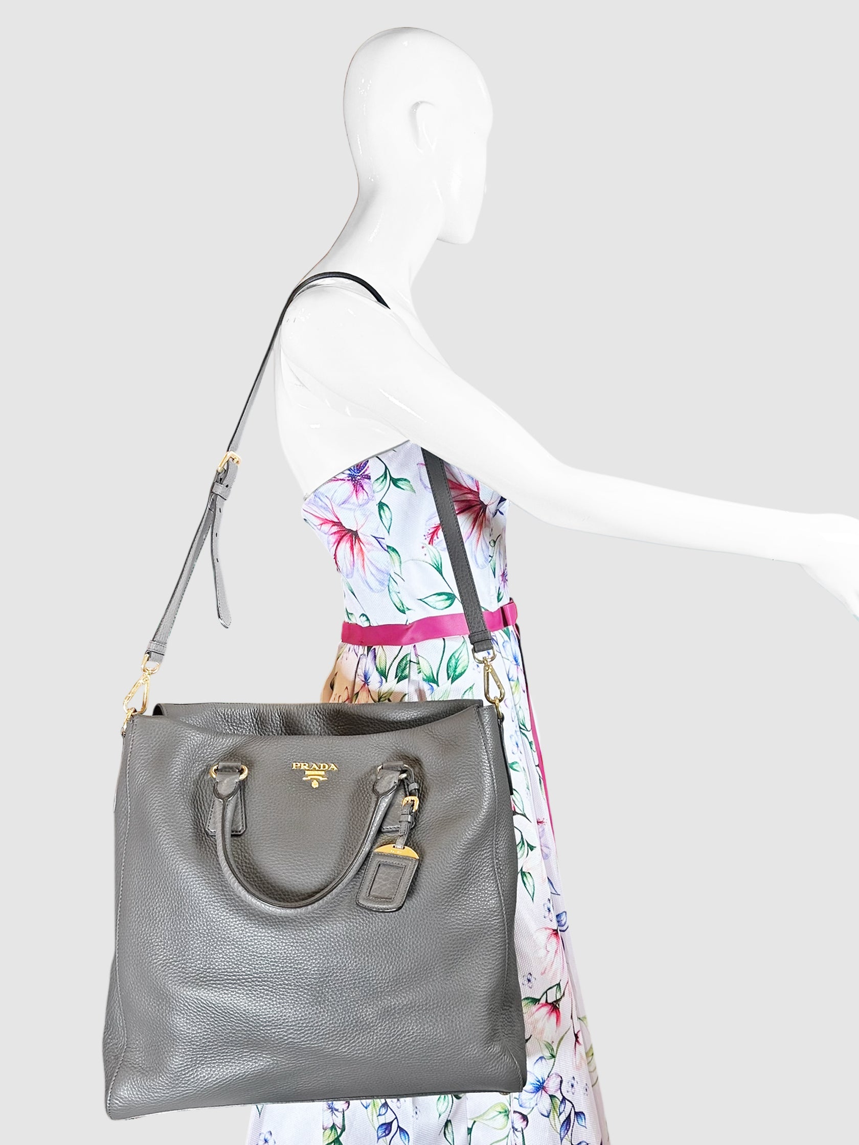 Leather Shopper Tote