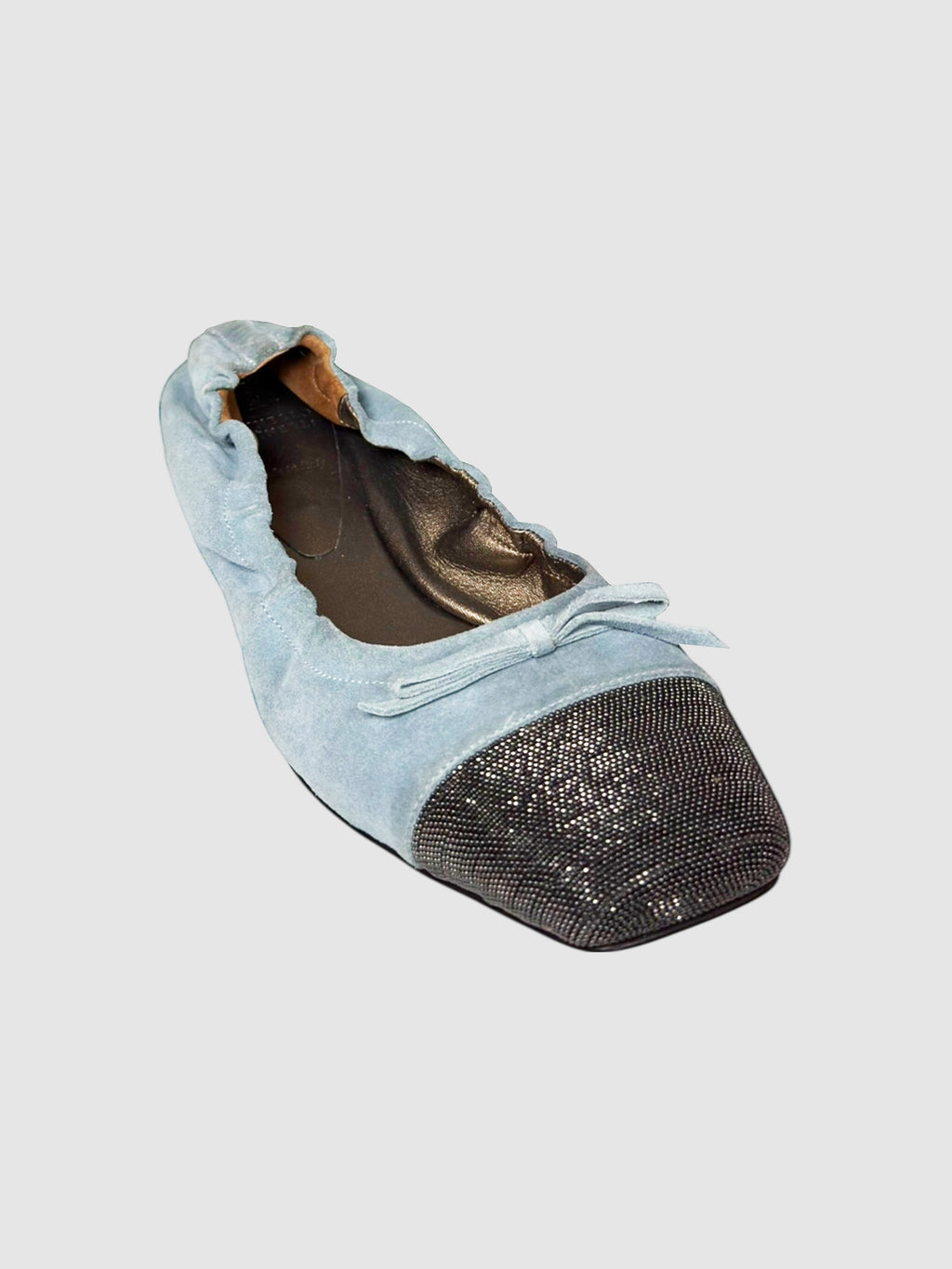 Suede Monili Flats