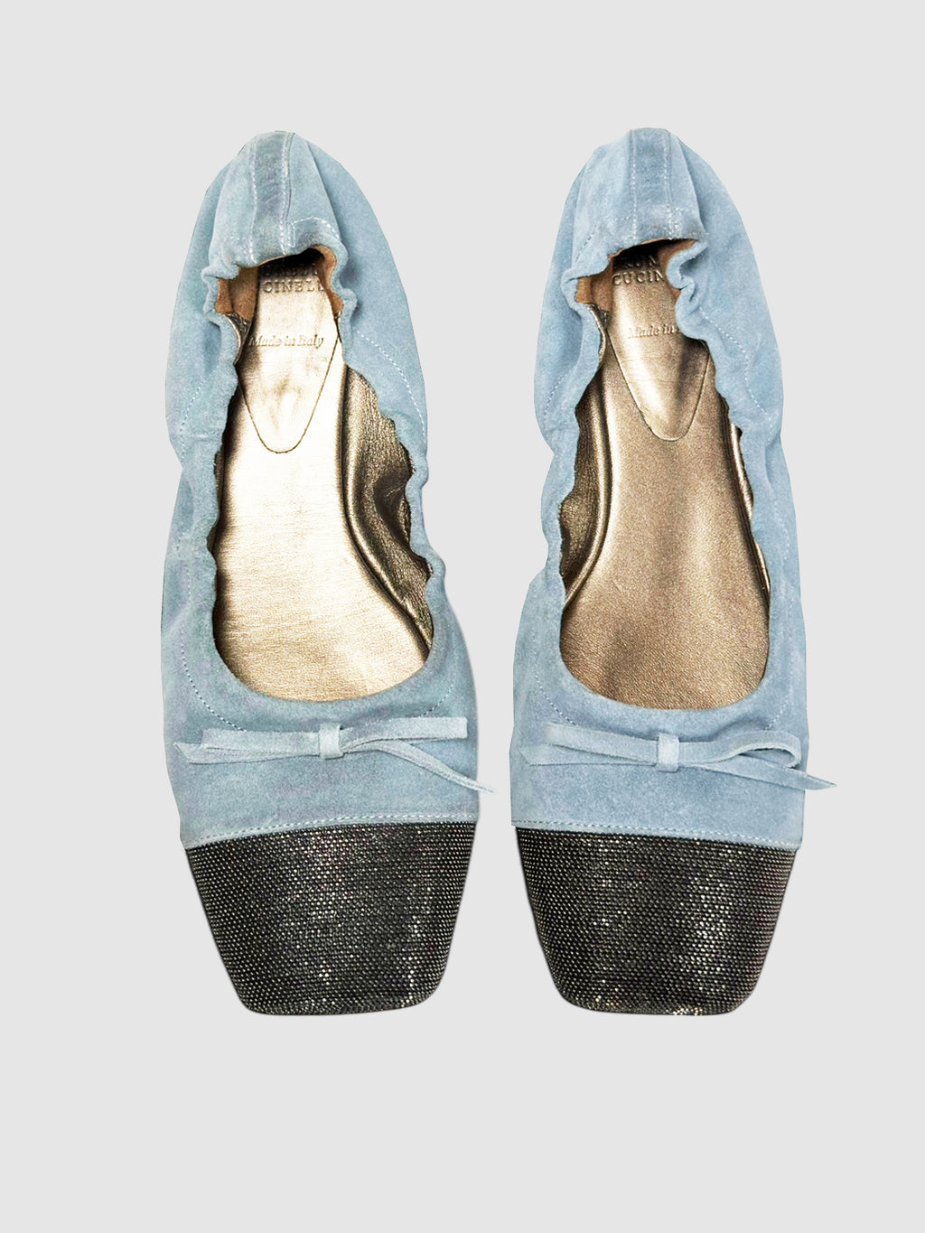 Suede Monili Flats