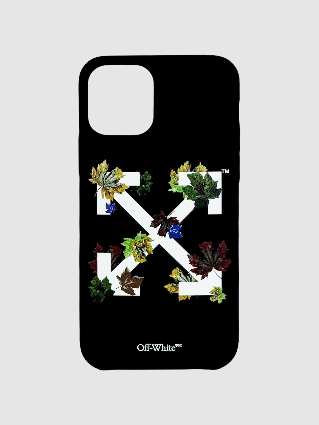 Off-White c/o Virgil Abloh Black Leaves Arrow iPhone 11 Case Consignment Secondhand Designer Luxury Resale Toronto Trendy