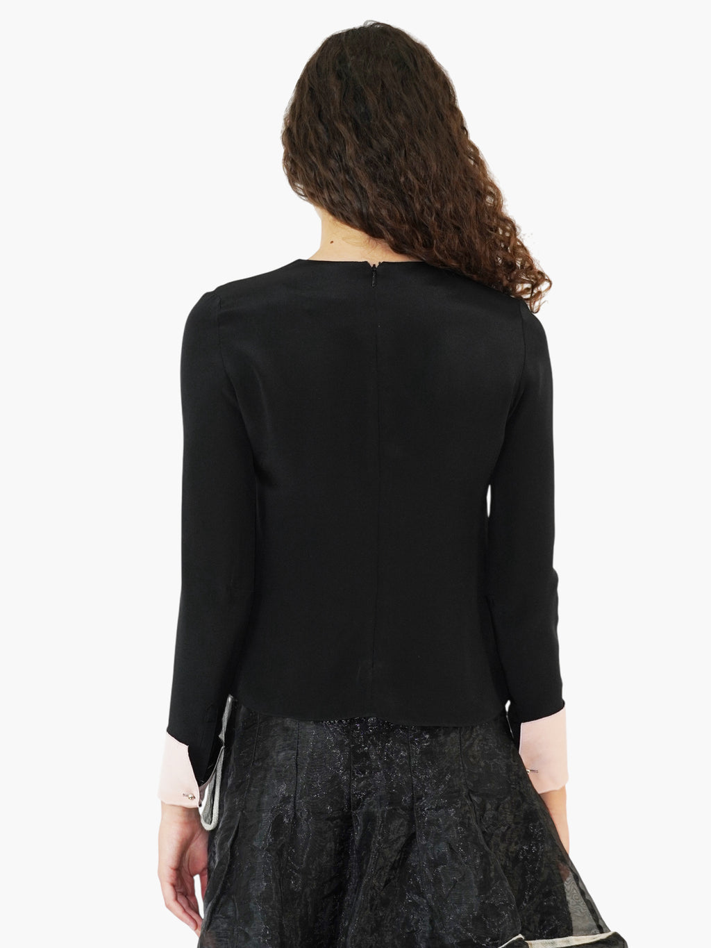 Contrast Cuff Sweater