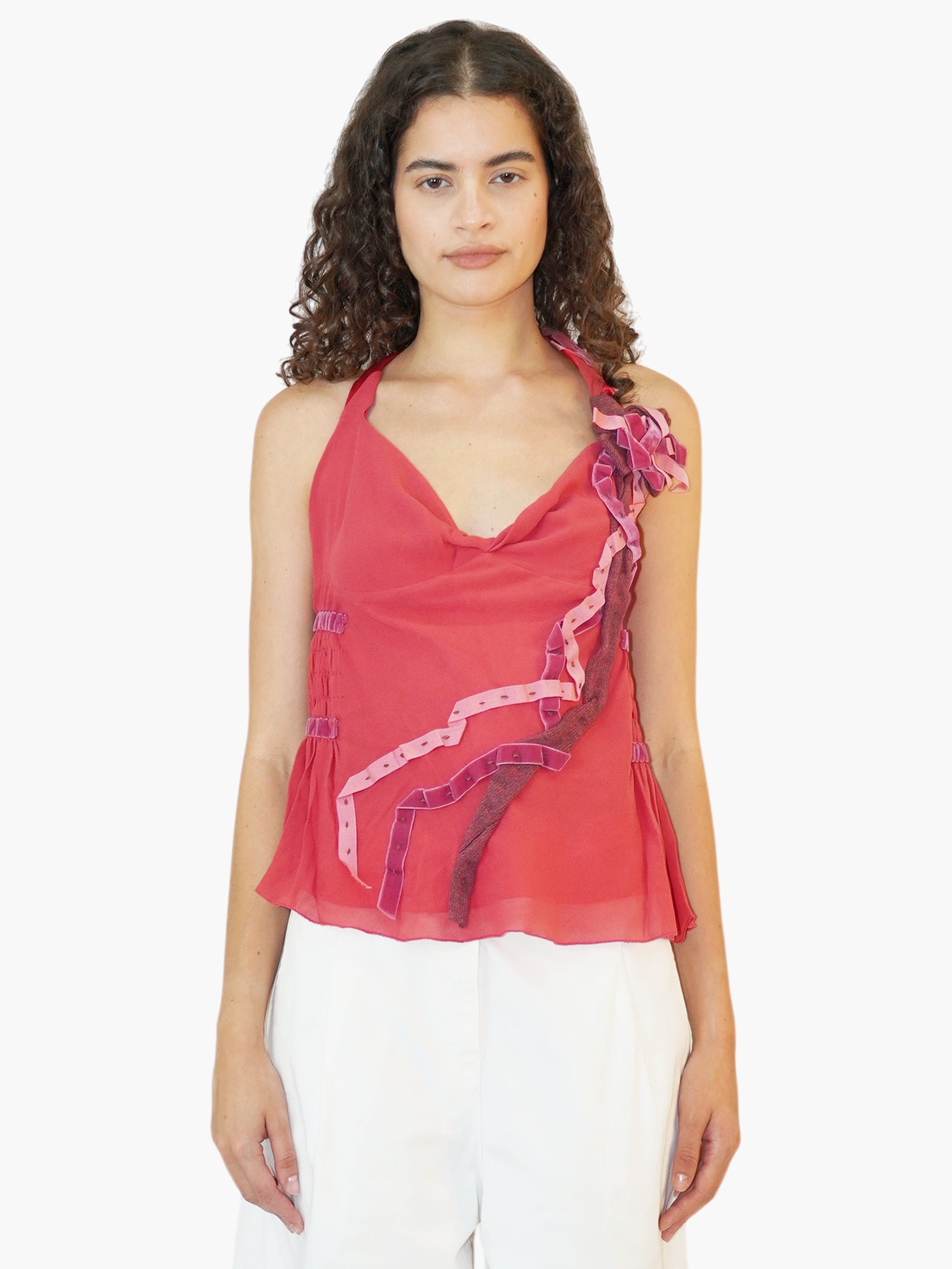Silk Sleeveless Top