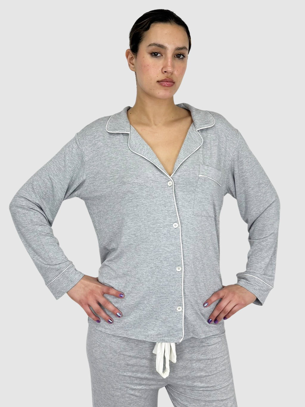 Button-Up Pyjama Top