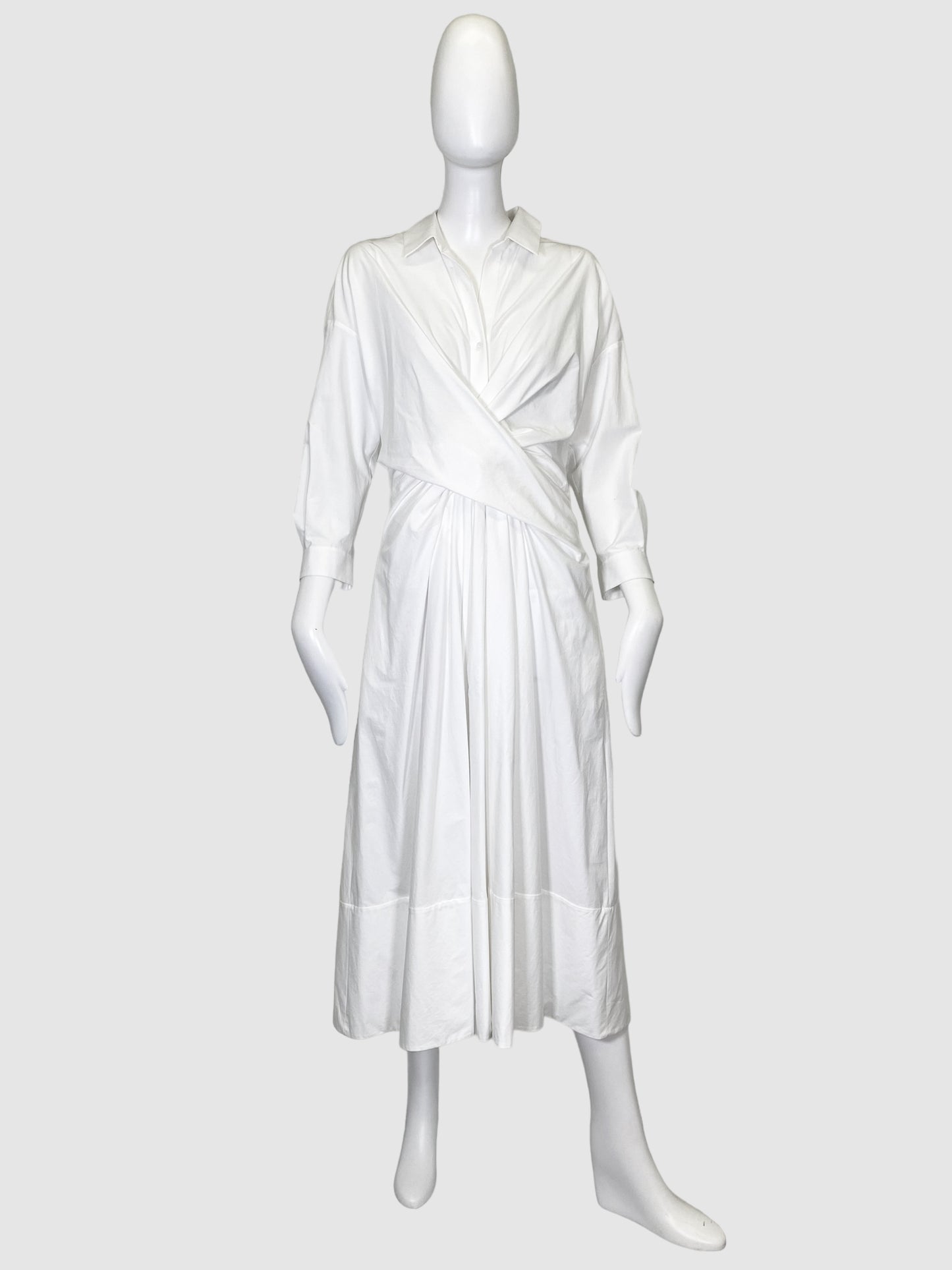 Paule Ka Cotton Rushed Dress - Size 38