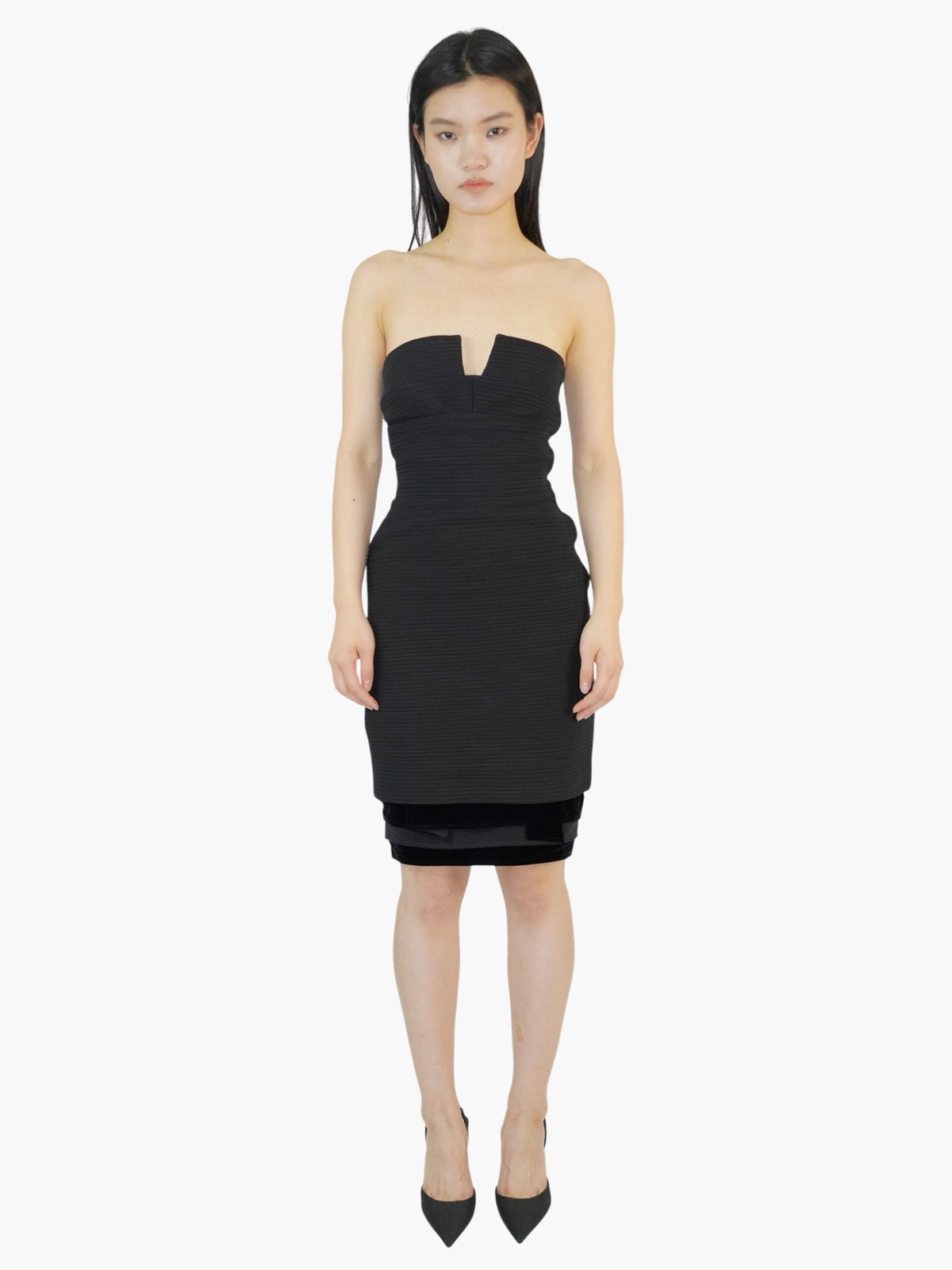 Silk Strapless Dress