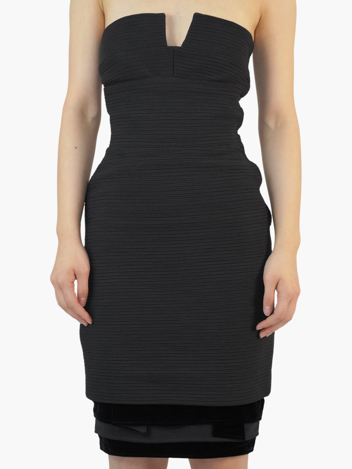Silk Strapless Dress