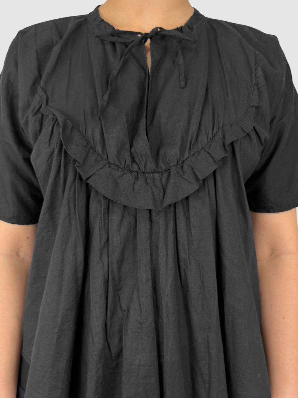 Ruffled Pleated Top
