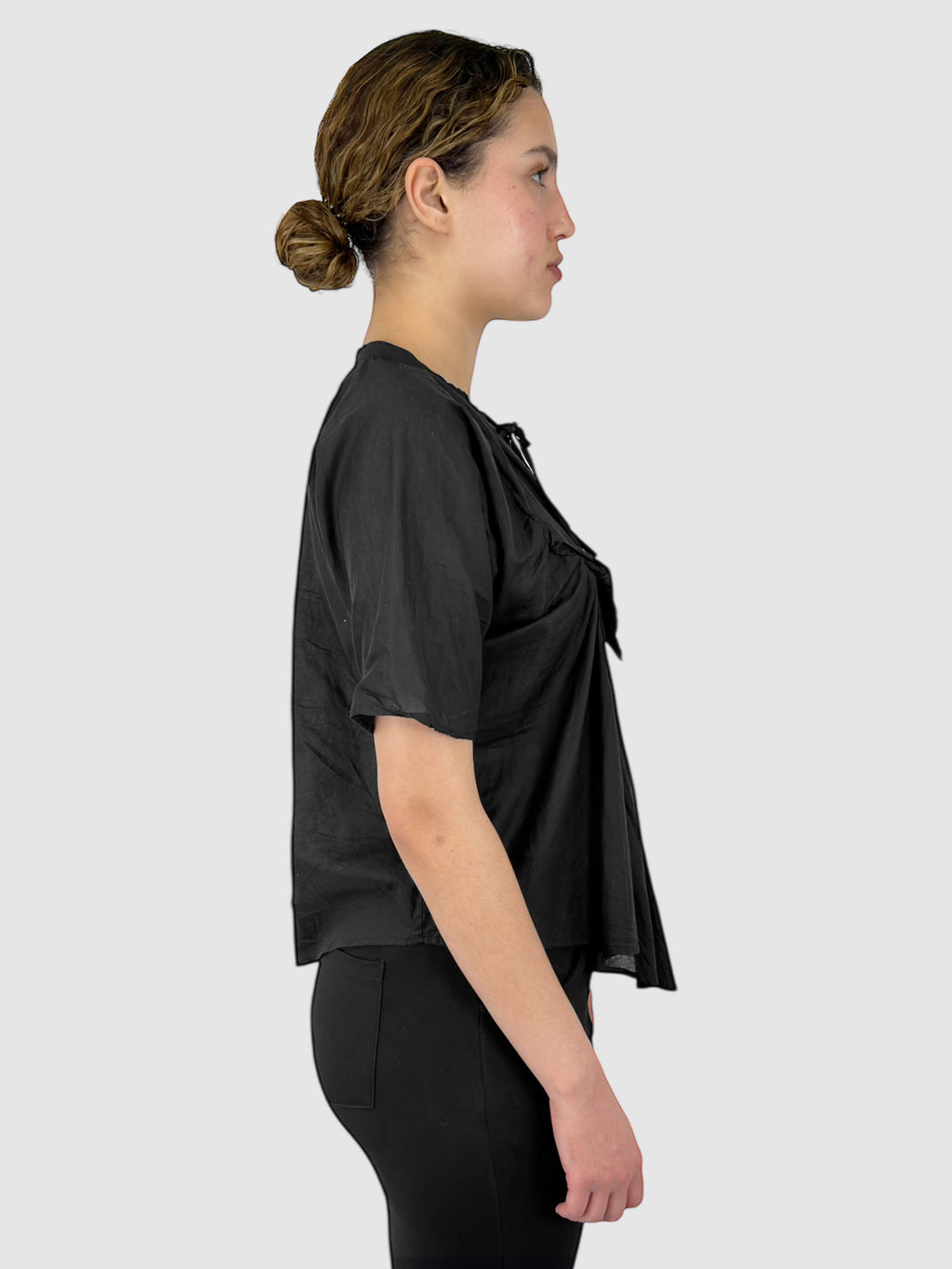 Ruffled Pleated Top
