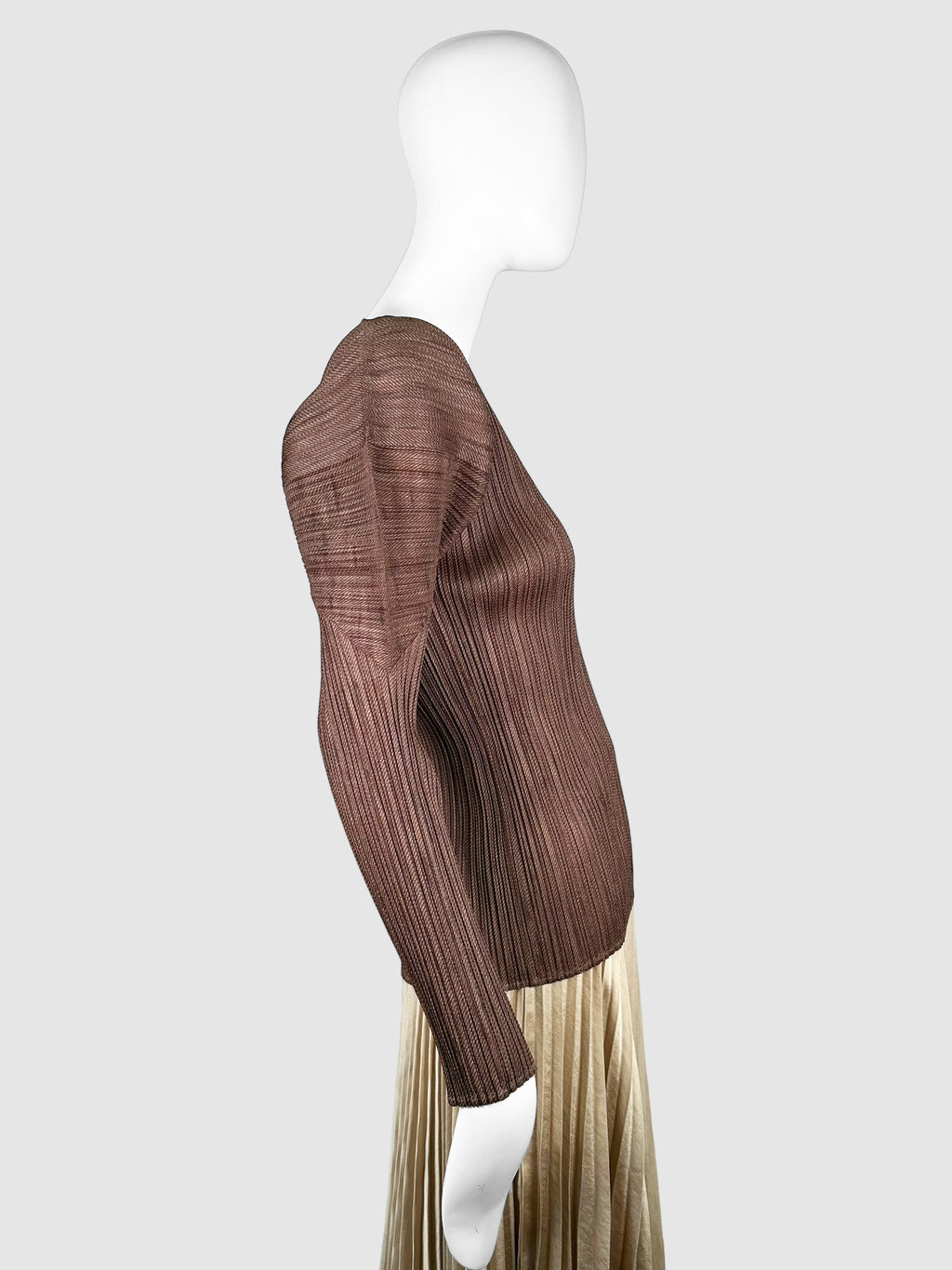 Pleated Long Sleeve Top - Size 3