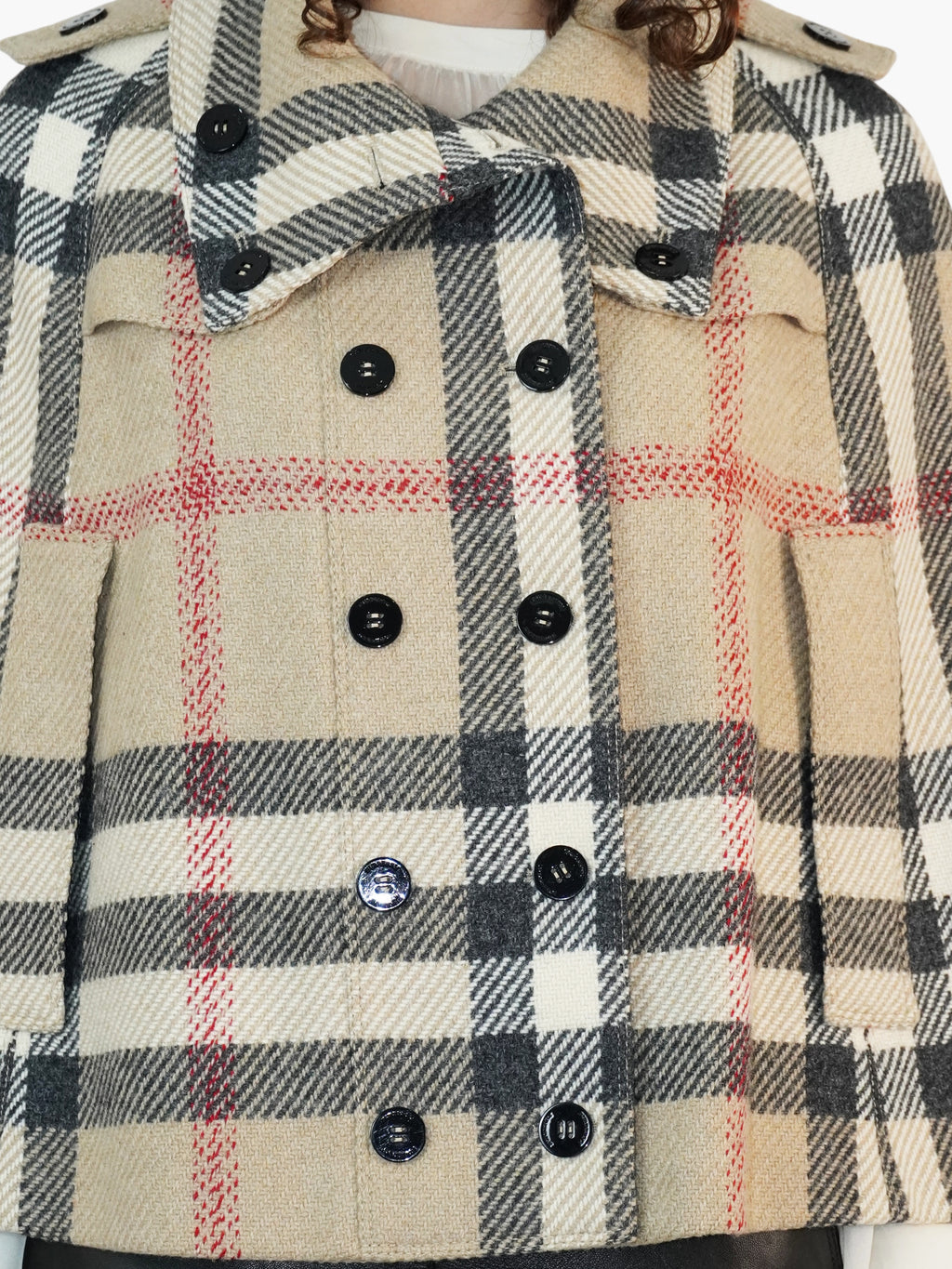 Wool Check Cape