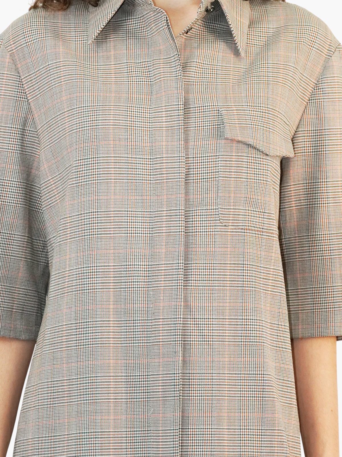 Plaid Button-Up Top