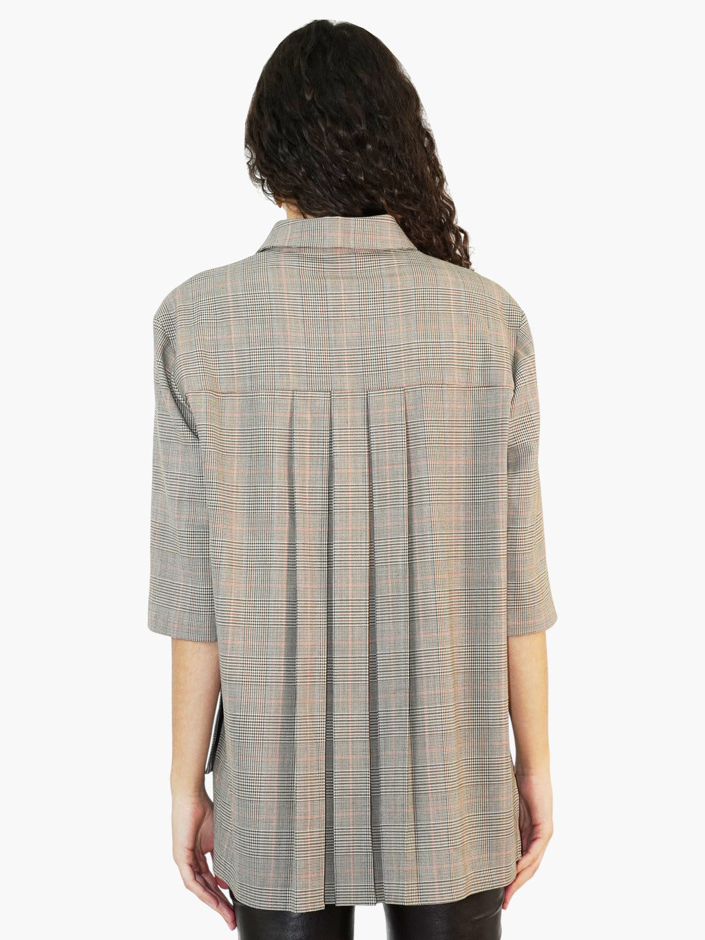 Plaid Button-Up Top
