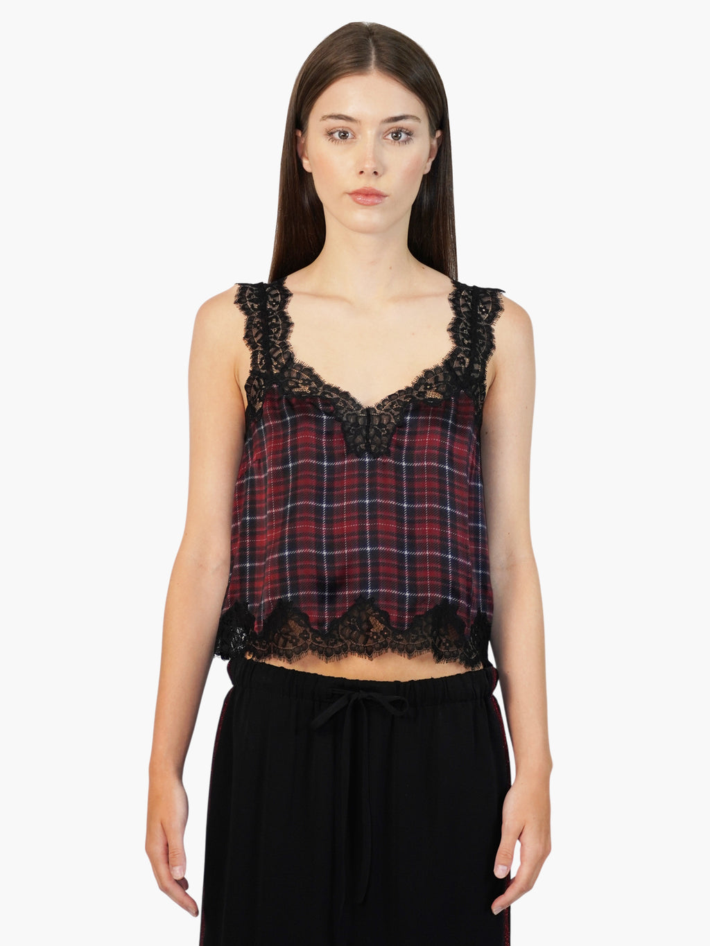 Plaid Tony Top