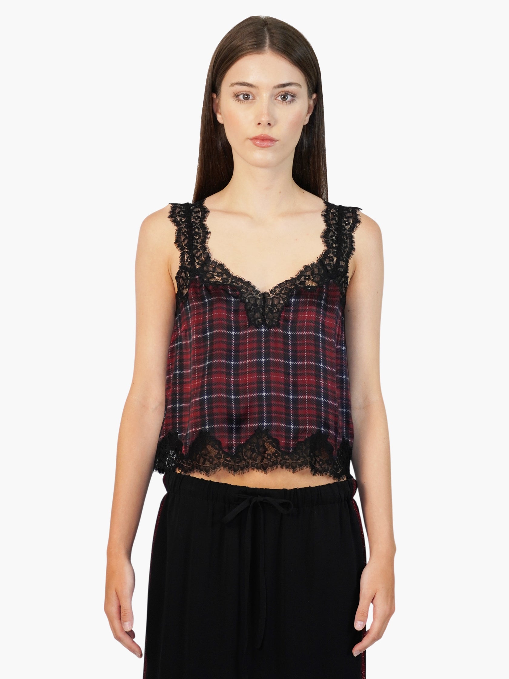 Plaid Tony Top