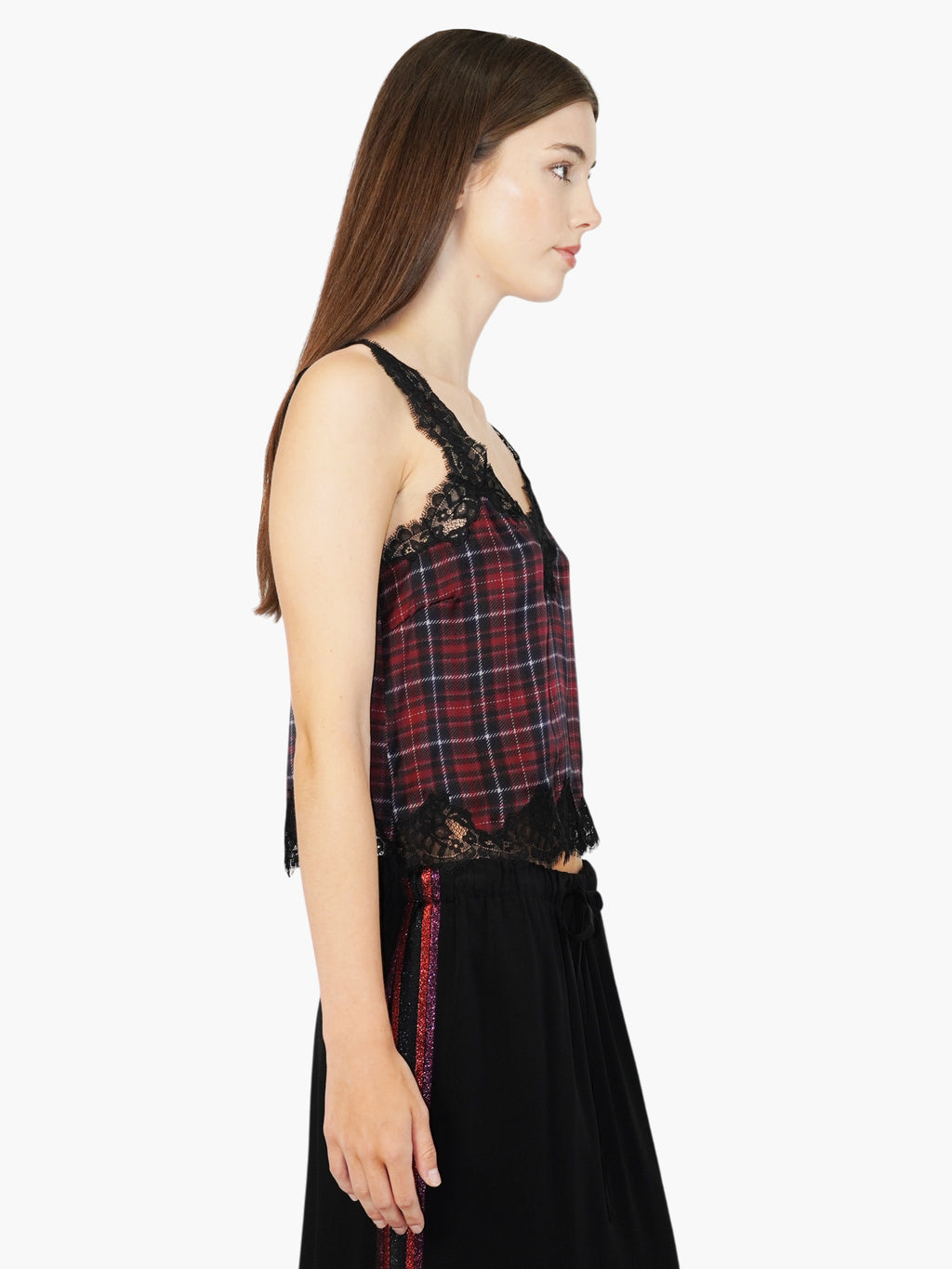 Plaid Tony Top
