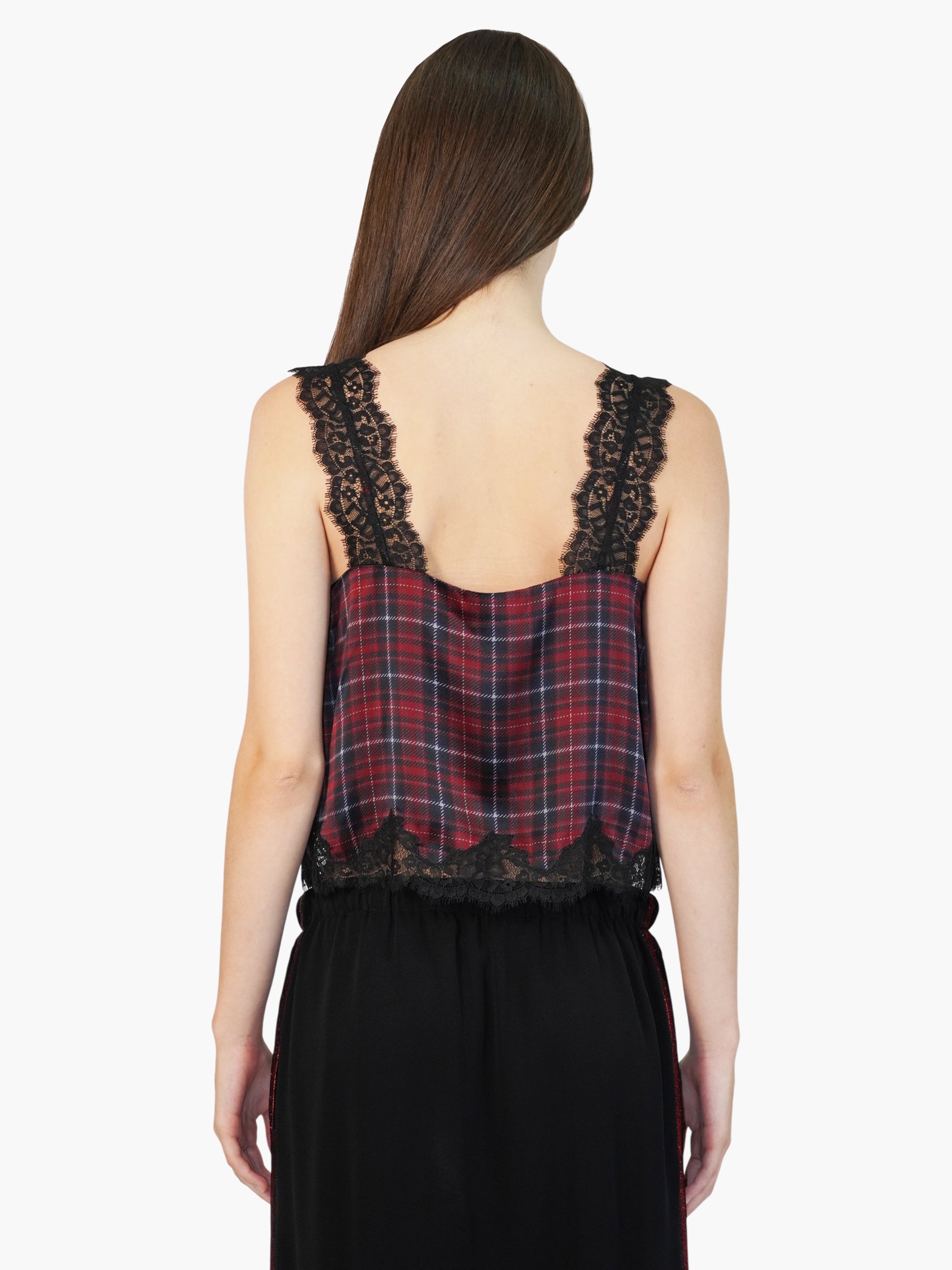 Plaid Tony Top