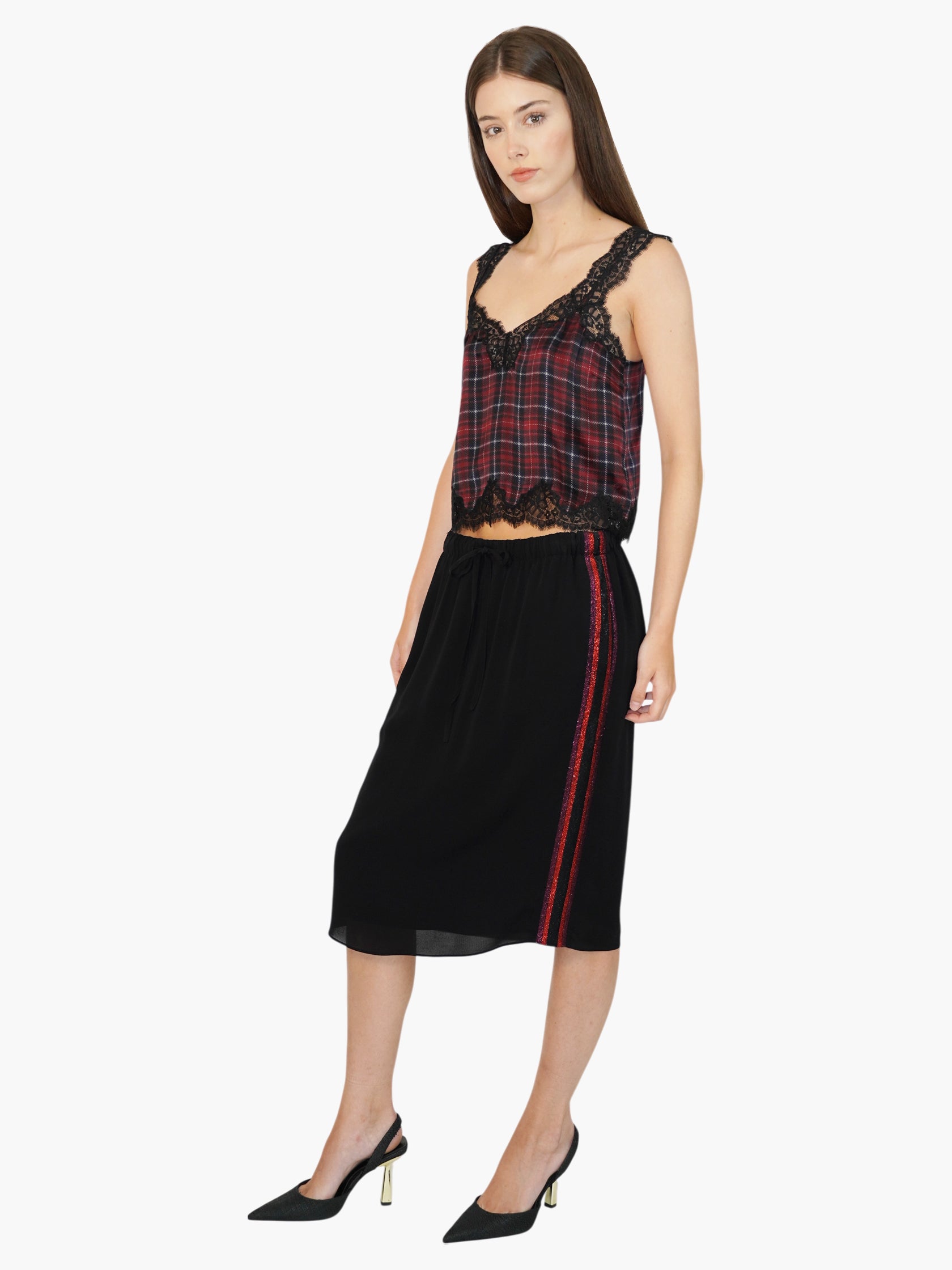 Plaid Tony Top