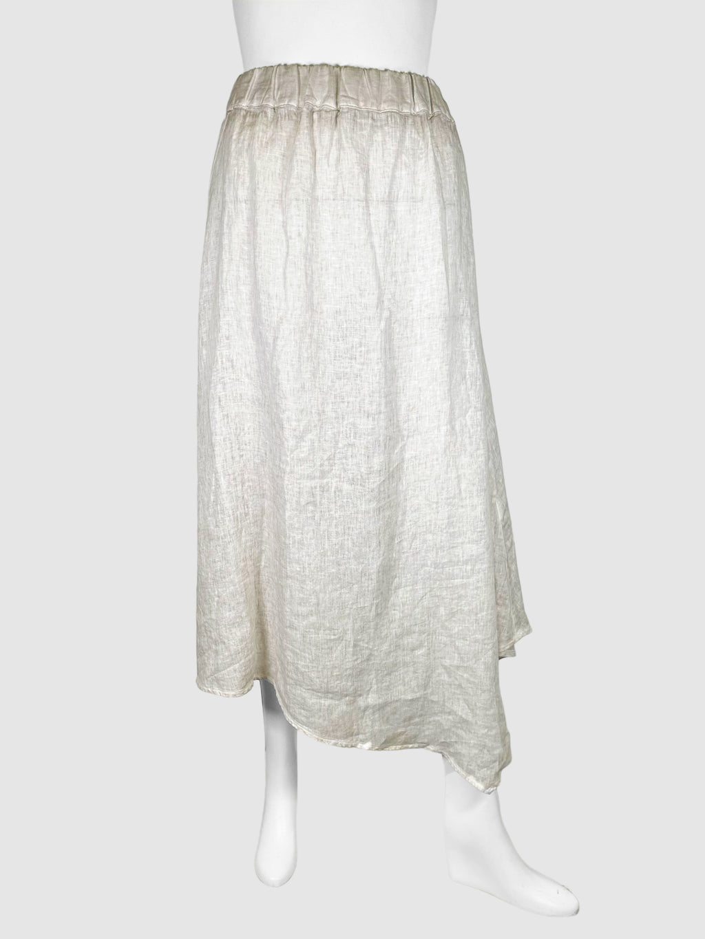 Ploumanac'h Cream Asymmetrical Midi Skirt Size Small Consignment Secondhand Designer Luxury Resale Toronto Trendy