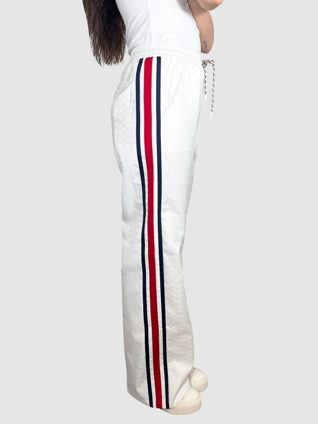 Horsebit Patterned Pants