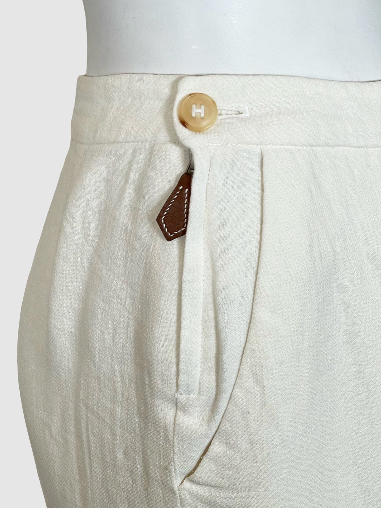 Hermès Linen Trousers - Size 40