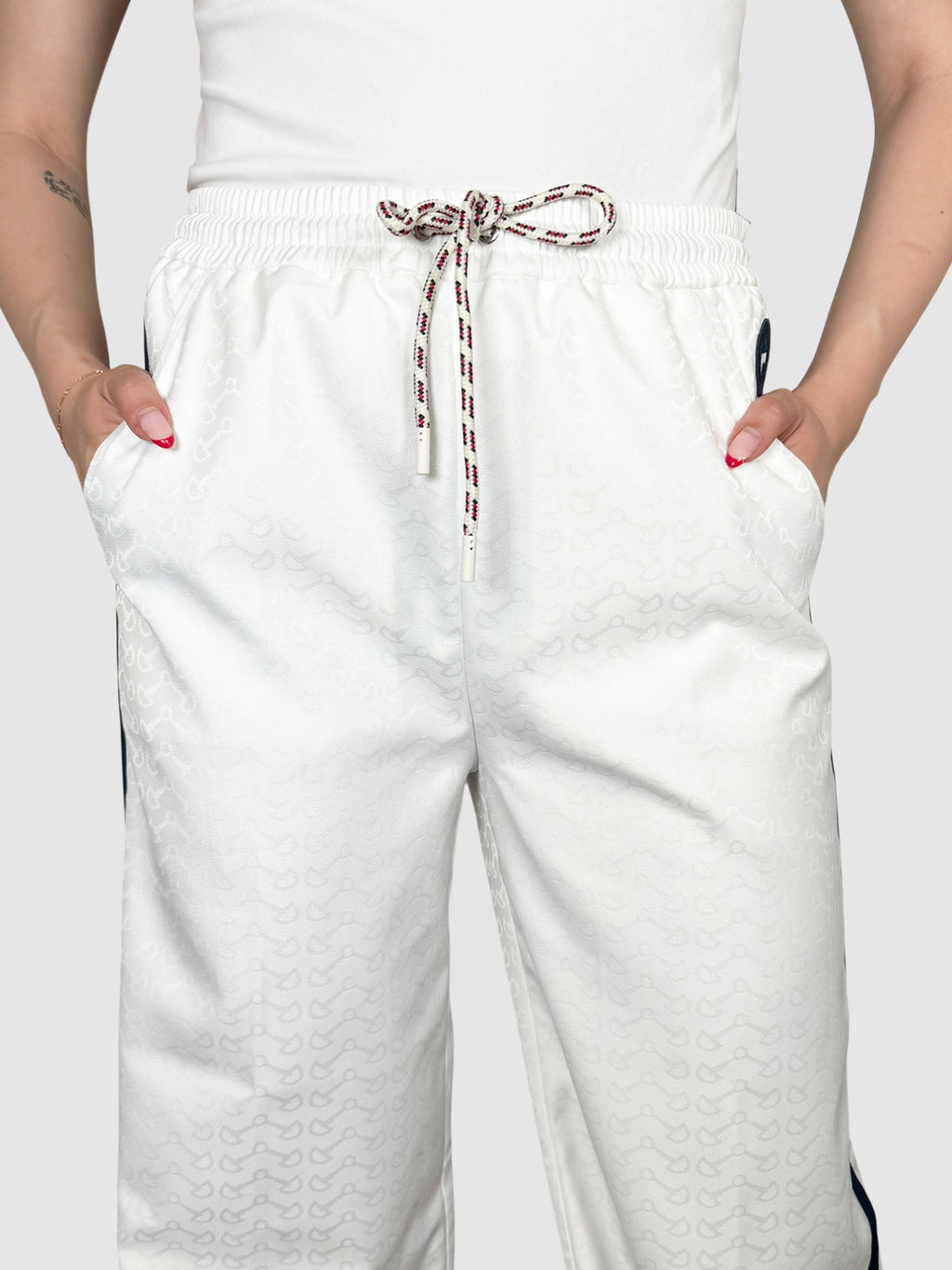 Horsebit Patterned Pants