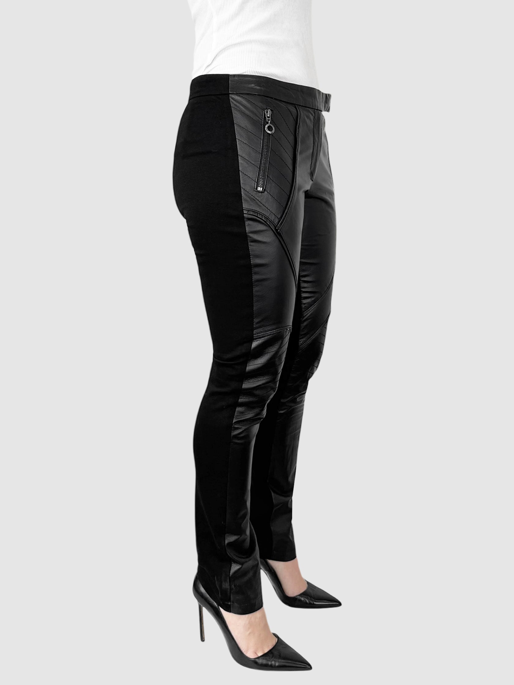 Slim Leather Pants