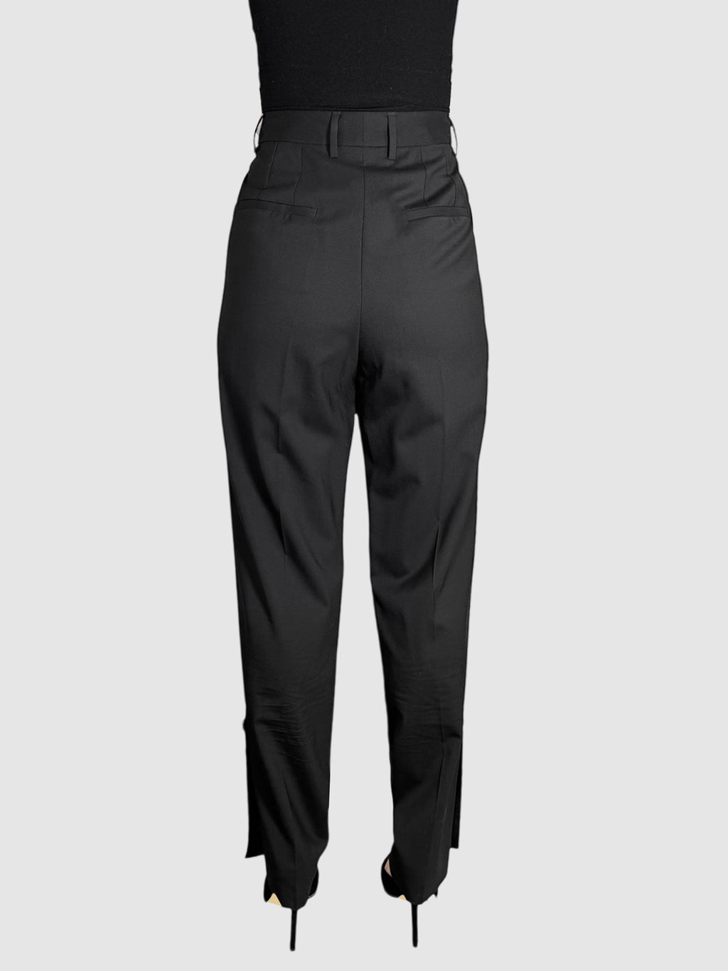 Button Embellished Pants