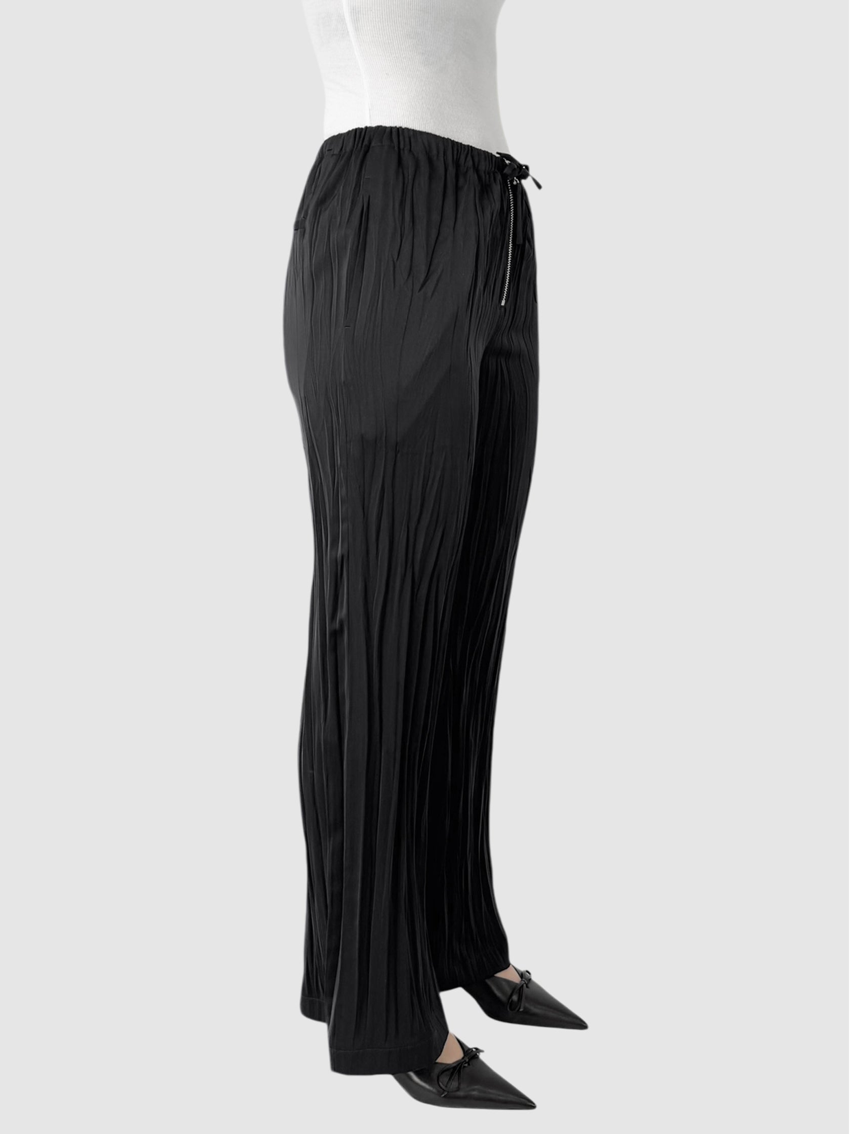 Satin Pleated Pants