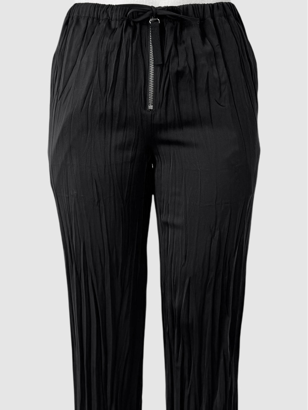 Satin Pleated Pants